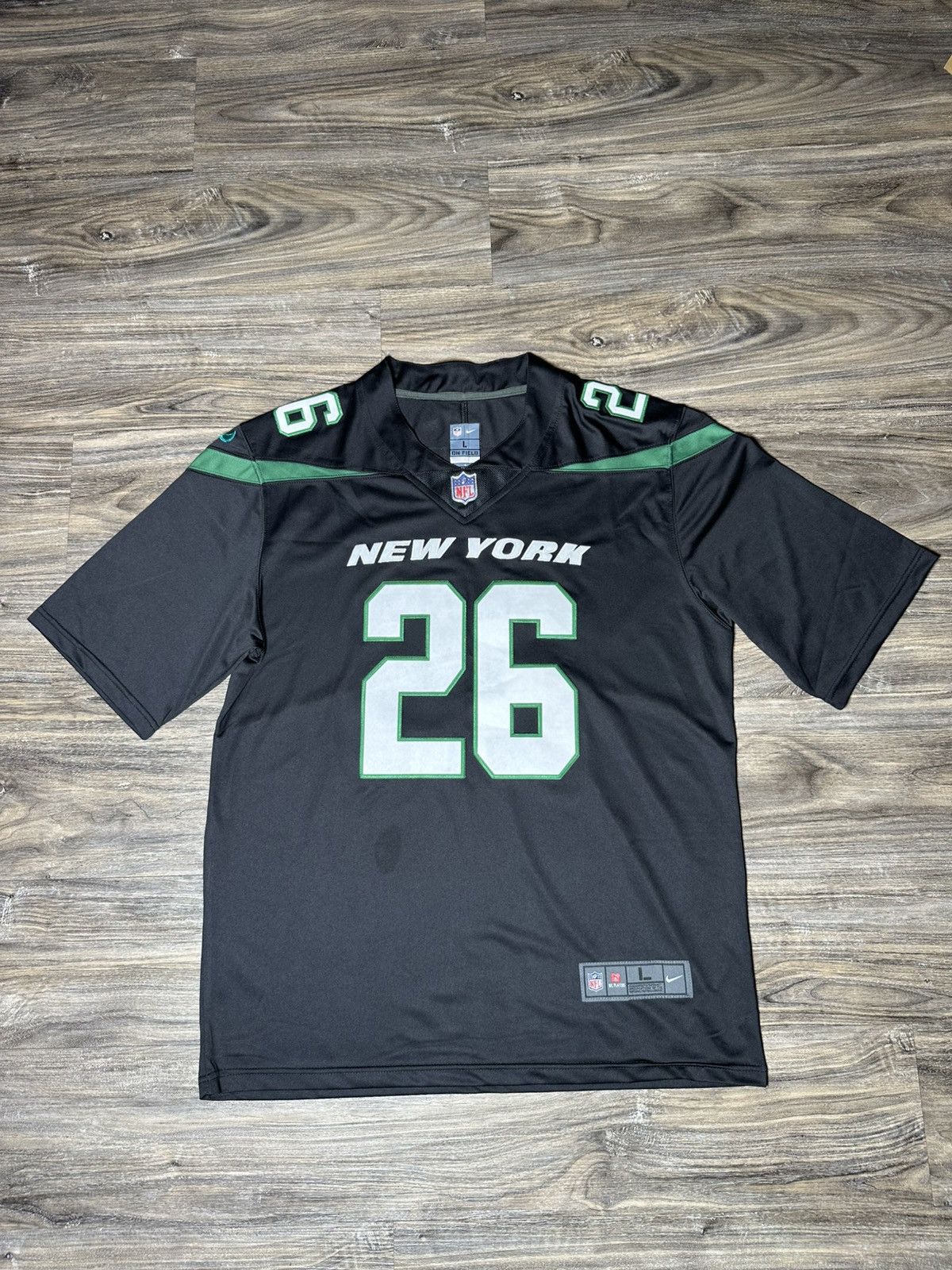 NFL × Nike Nike NFL On Field Apparel New York Jets LeVeon Bell 26 Black Size US L / EU 52-54 / 3 - 1 Thumbnail