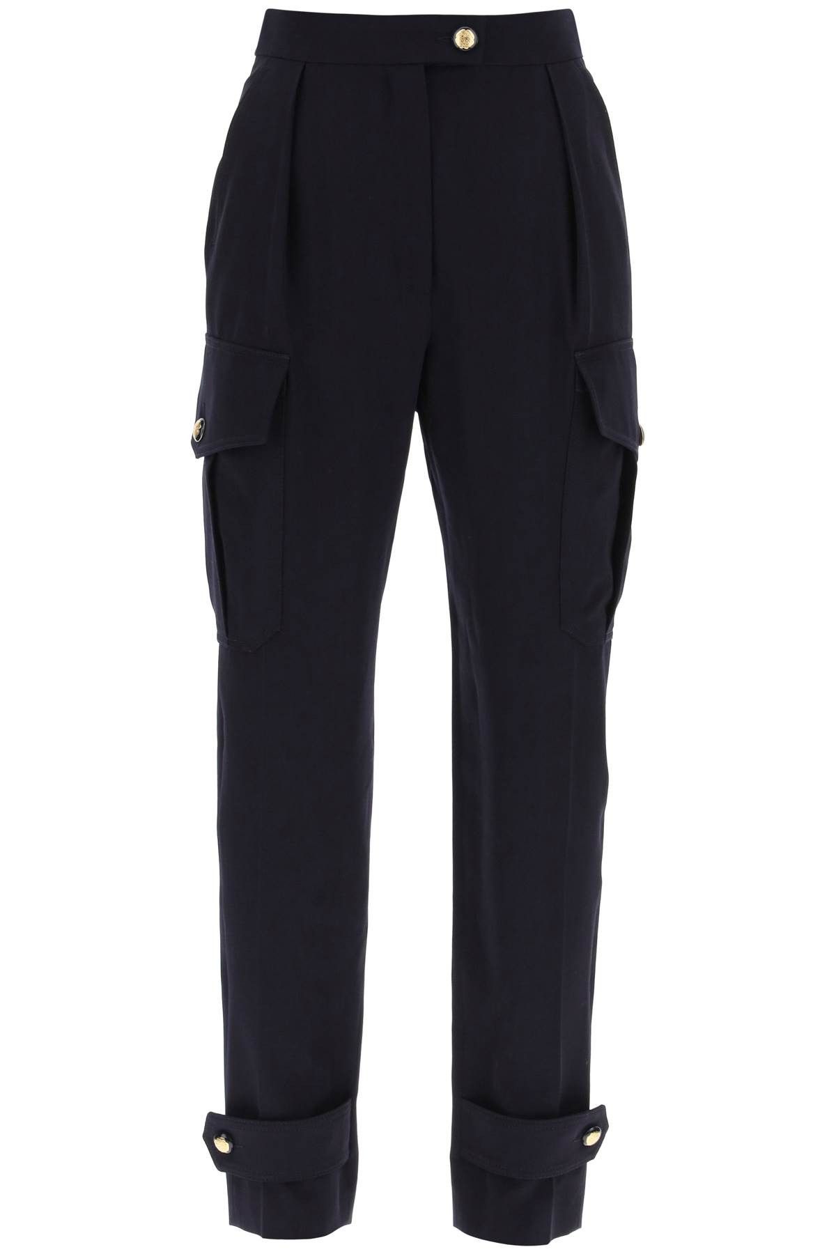 Alexander McQueen ALEXANDER MCQUEEN Wool Cotton Cargo Pants Size 26" / US 2 / IT 38 - 1 Thumbnail