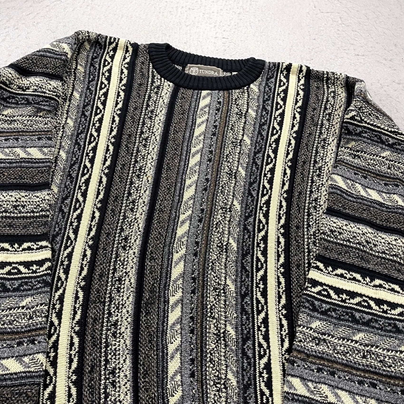 Vintage VINTAGE Tundra Sweater Mens 2XL 2XL Beige Cowogi? (Note: Original title must be used; no external additions) Size US XXL / EU 58 / 5 - 3 Thumbnail