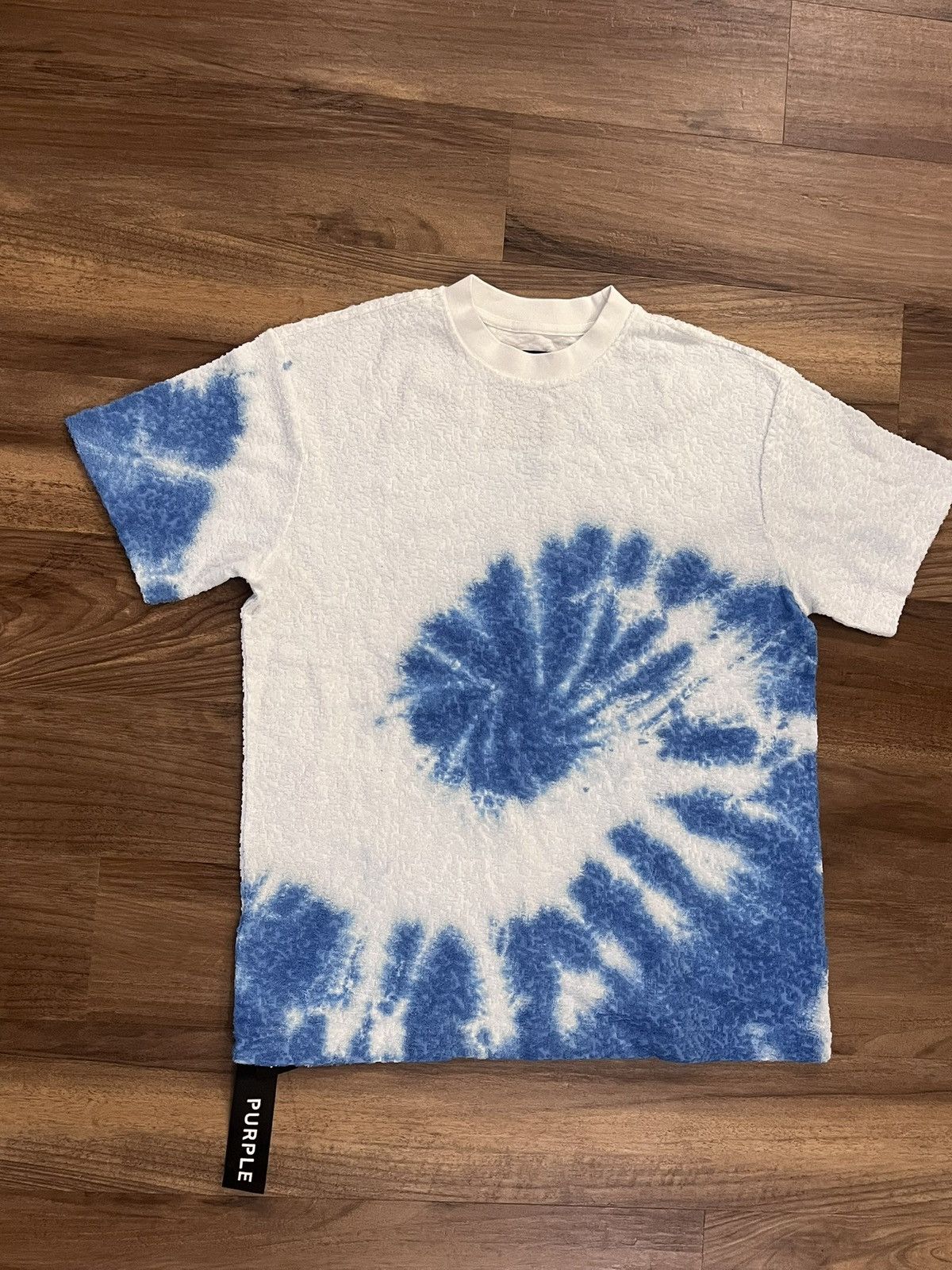 Purple Brand Medium terry cloth T white/blue NEW Size US M / EU 48-50 / 2 - 1 Thumbnail