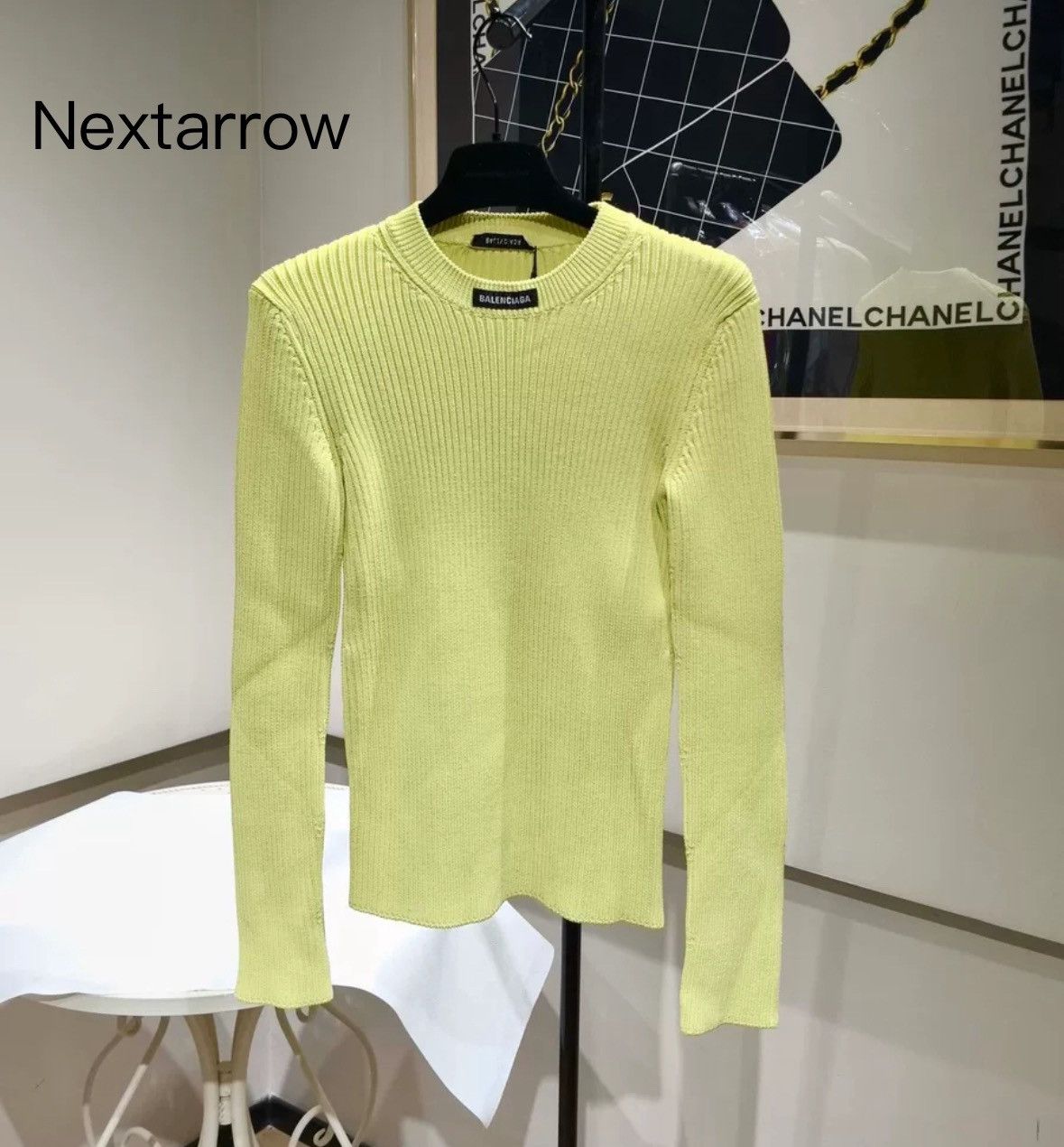 Balenciaga yellow sweater best sale