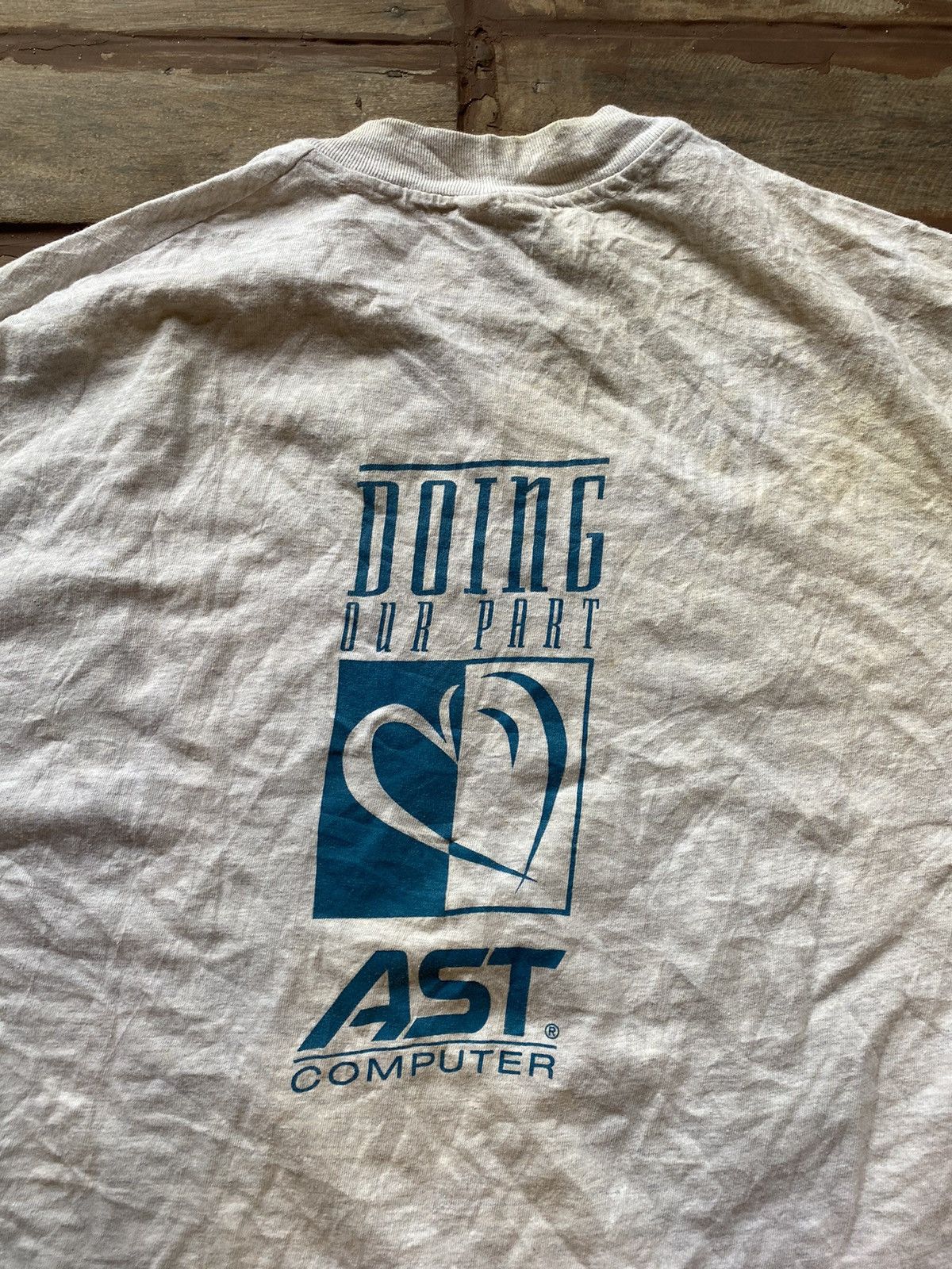 Microsoft × Vintage Vintage 1990s AST Computer T Shirt Size US XL / EU 56 / 4 - 5 Thumbnail