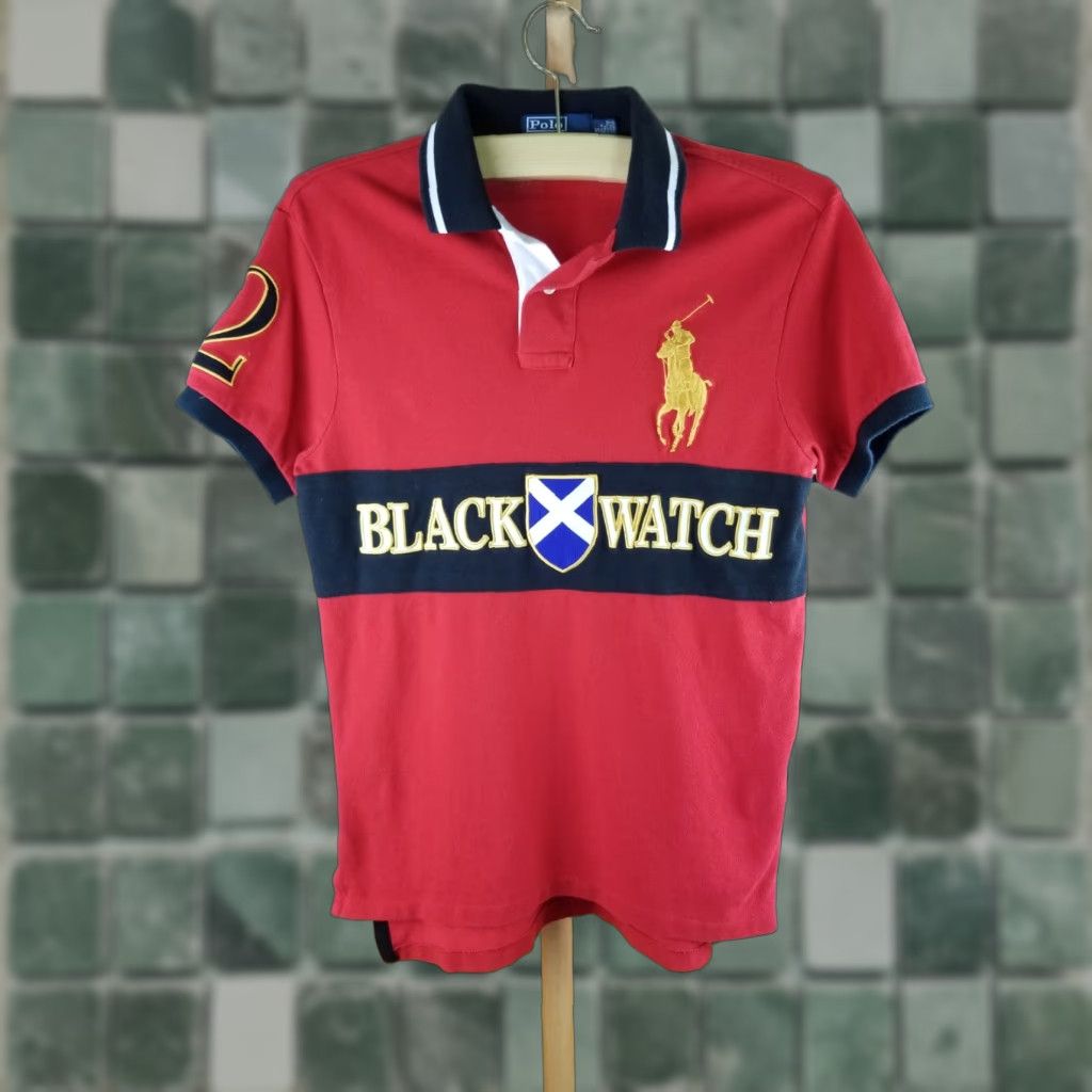Polo Ralph Lauren VINTAGE RALPH LAUREN POLO SHIRT RED BLACK WATCH BIG PONY SZ SMALL MEN T-Shirt Short Sleeve USA 2010-2019 Small Red Mens Polo Shirt Size US S / EU 44-46 / 1 - 1 Thumbnail