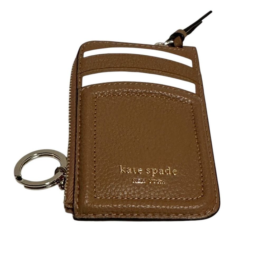 Kate Spade Kate Spade New York Knott Pebbled Leather Zip Card Holder Size ONE SIZE - 4 Thumbnail