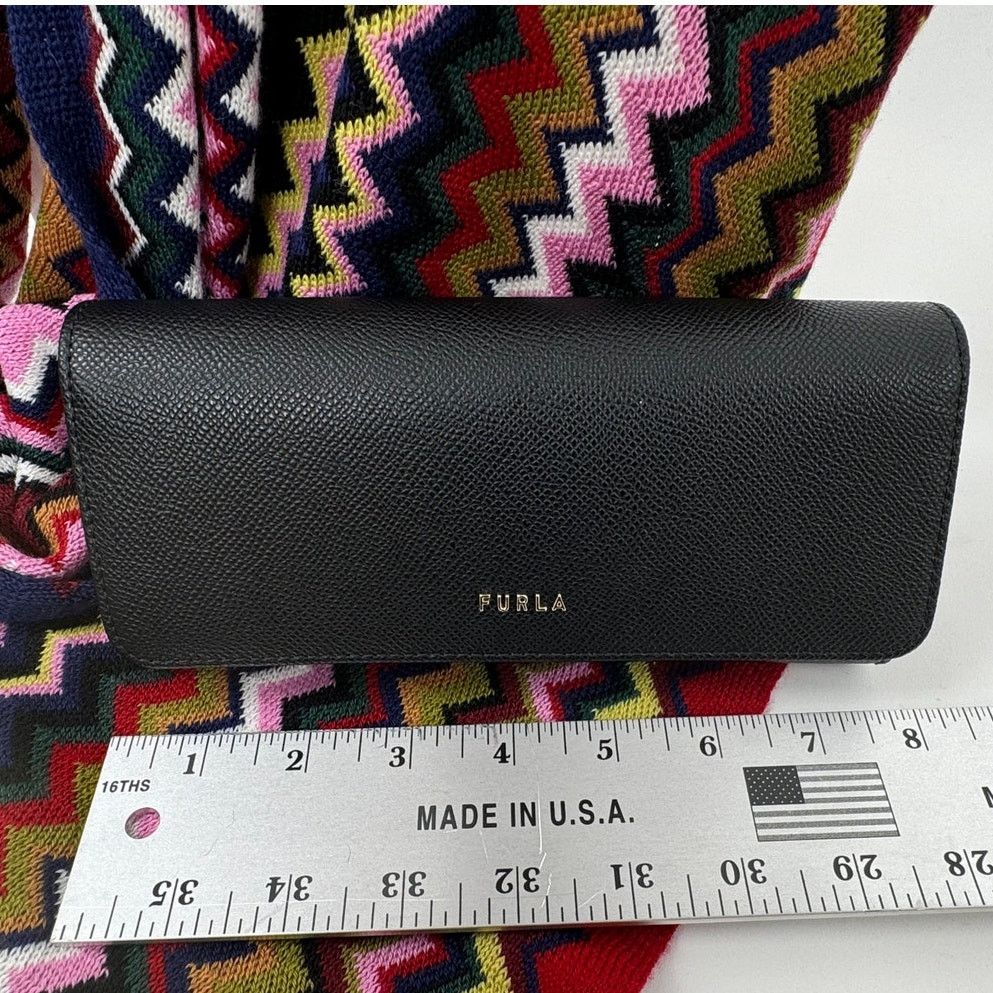 Furla Furla Black Pebble Grained Continental Trifold Wallet Size ONE SIZE - 7 Thumbnail