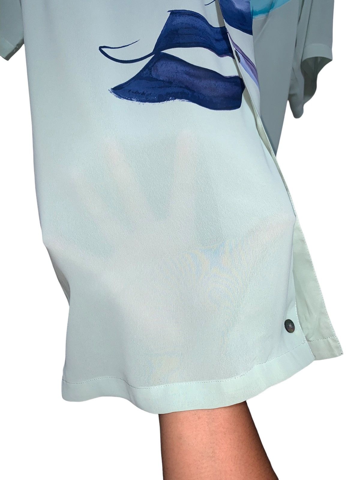 Balenciaga Vintage Balenciaga mesh sheer camp collar bowling shirt Size US M / EU 48-50 / 2 - 8 Thumbnail