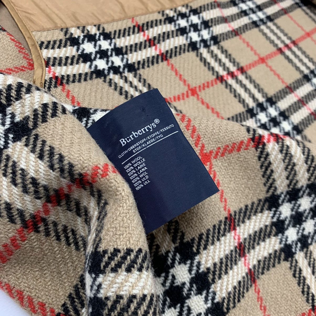 Burberry × Vintage Burberry vintage wool liner nova check Size US L / EU 52-54 / 3 - 4 Thumbnail