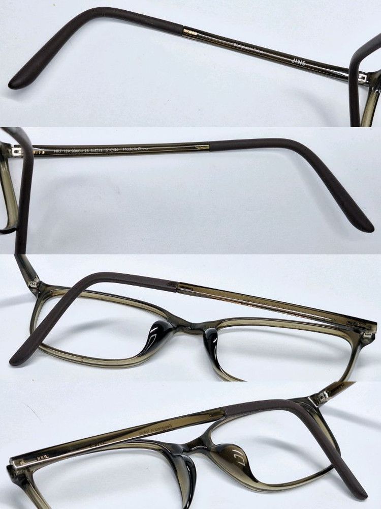JINS JINS Airframe MRF-18A-036 Khaki Glasses Frame Ultralight 9g Size ONE SIZE - 8 Thumbnail