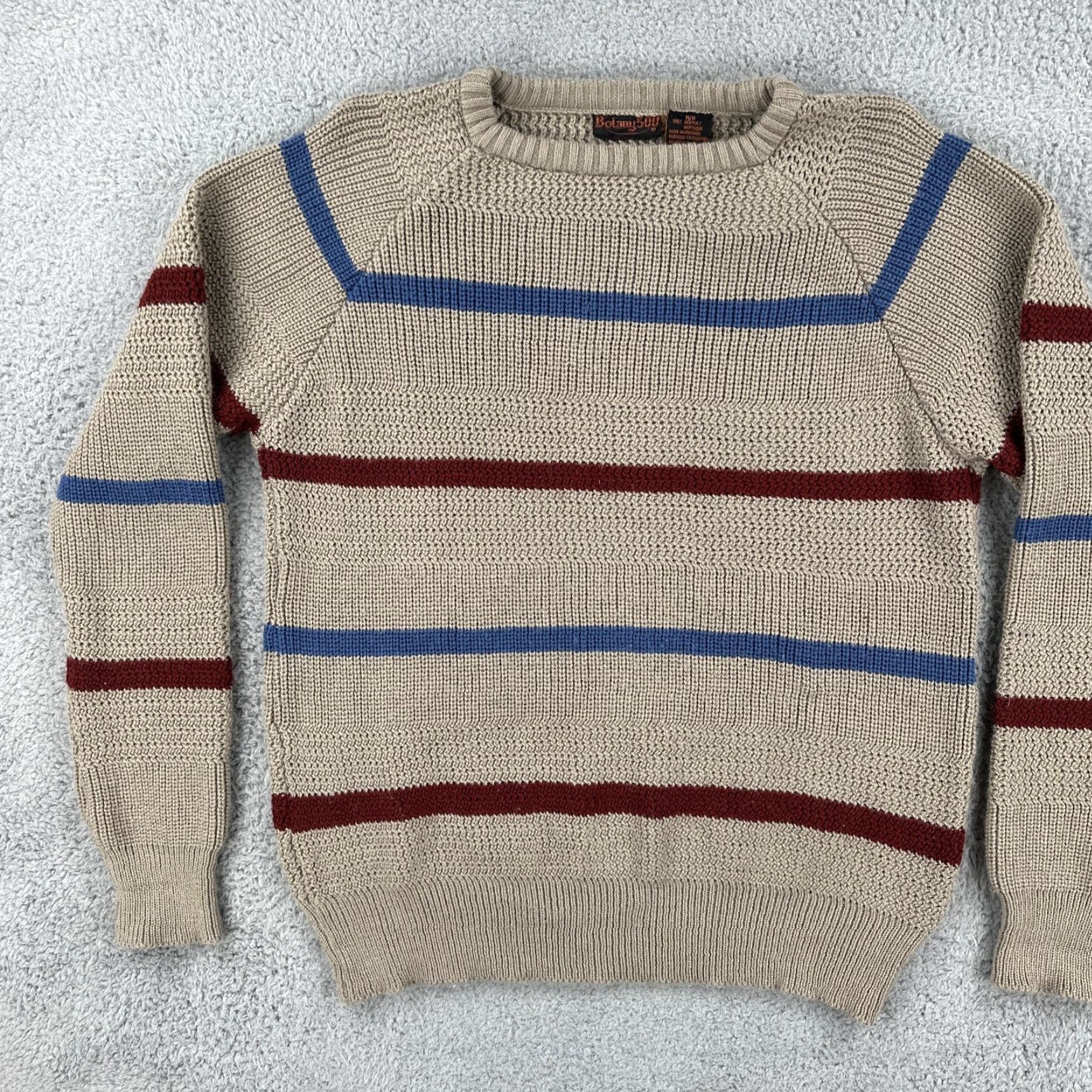 Vintage VINTAGE Botany 500 Mens Size Medium 90s Pullover Striped Acrylic Sweater Grandpa Size US M / EU 48-50 / 2 - 4 Thumbnail