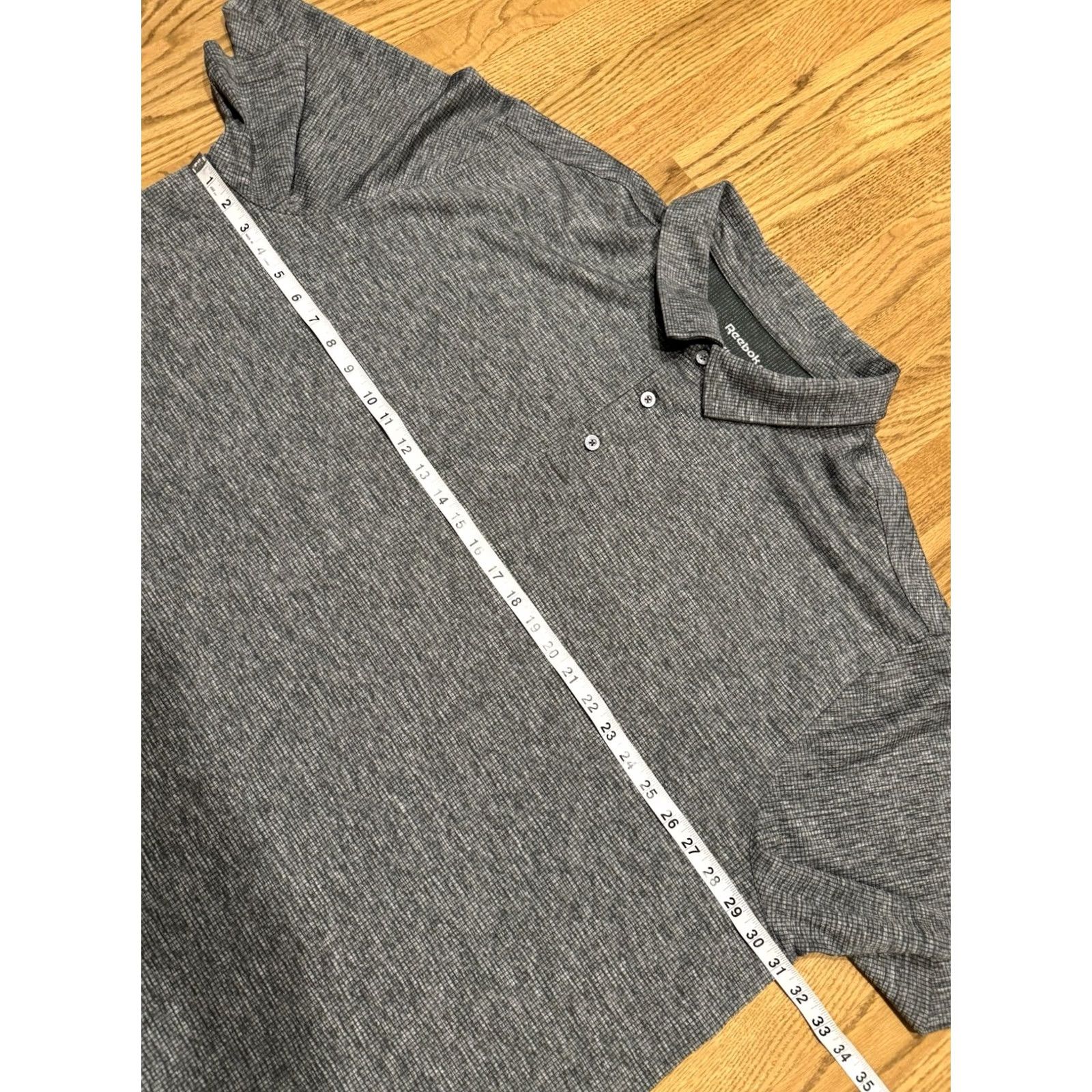 Reebok Reebok Golf Polo Shirt Men’s Size 4XL Performance Stretch Grey Grid Size US XXL / EU 58 / 5 - 5 Thumbnail