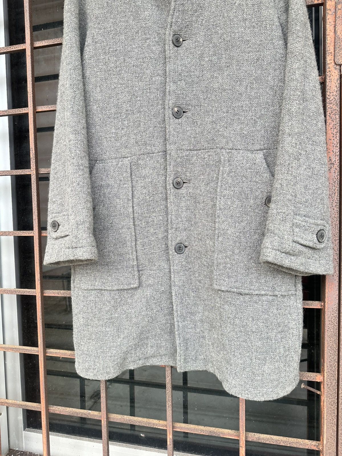Issey Miyake Issey Miyake Sunao Kuwahara Wool Long Jacket Size US L / EU 52-54 / 3 - 8 Thumbnail