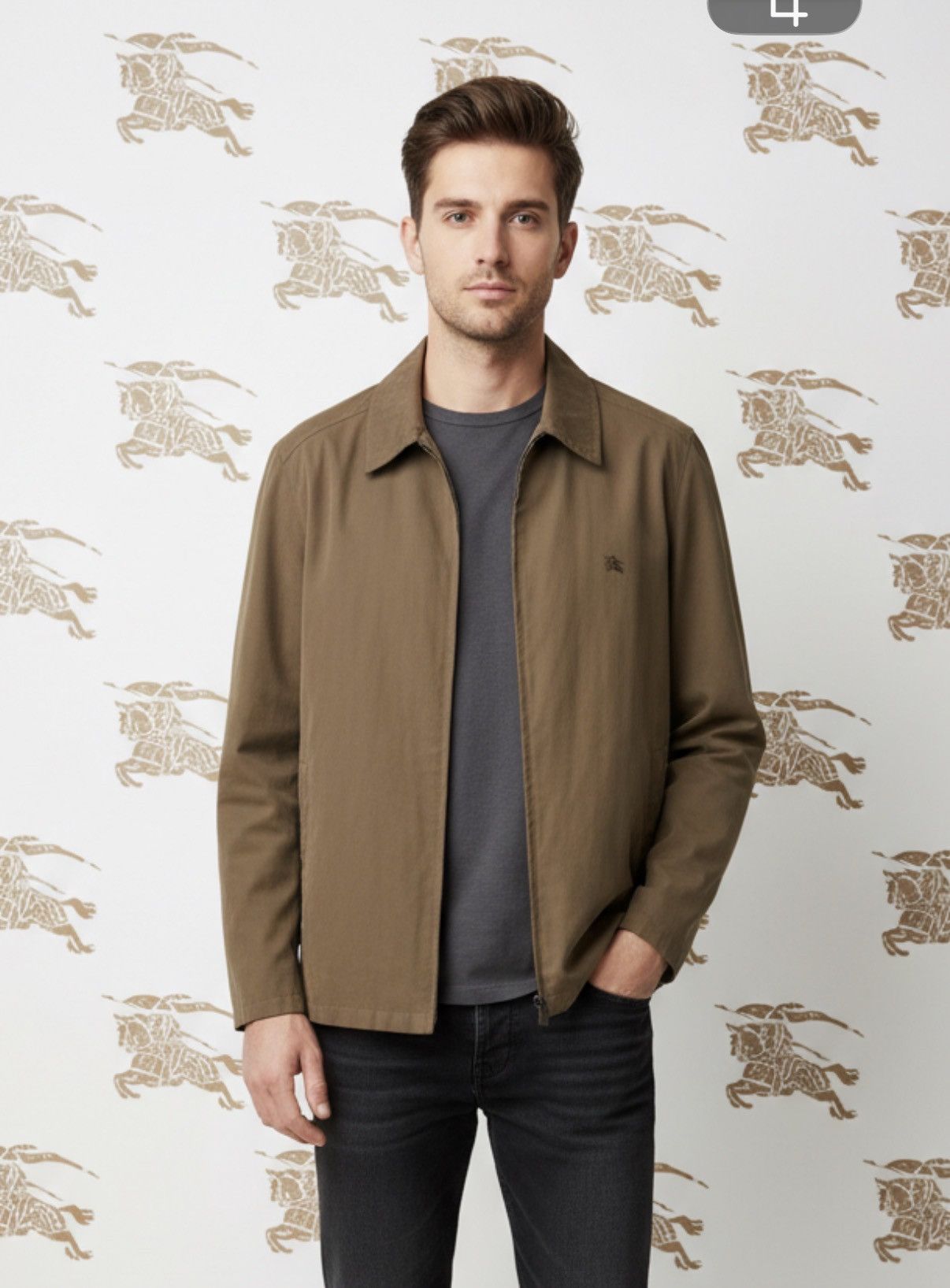 Burberry 🔥 Burberry nova check lightweight jacket kaki brown Size US L / EU 52-54 / 3 - 1 Thumbnail