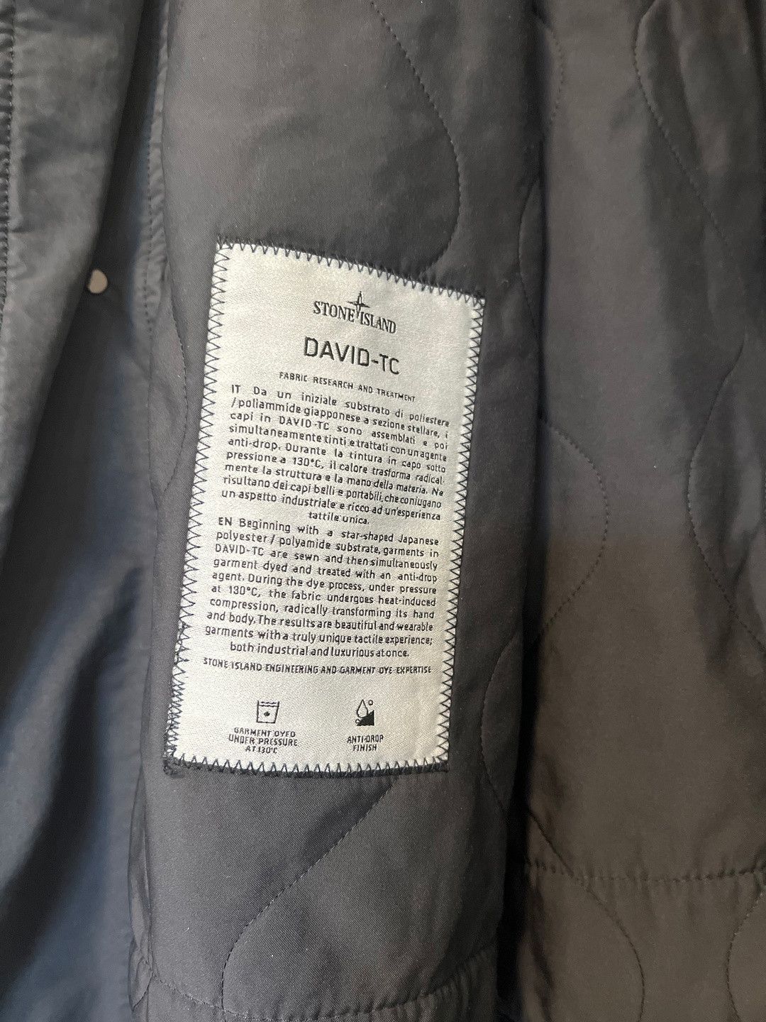 Stone Island Stone Island David TC Coat Navy Blue size XL Size US XL / EU 56 / 4 - 8 Thumbnail