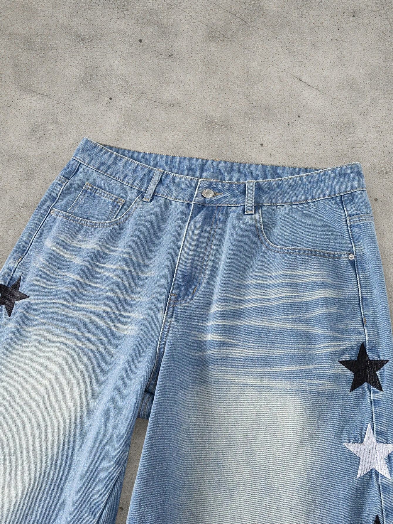 Japanese Brand Washed denim shorts Size US 32 / EU 48 - 3 Thumbnail