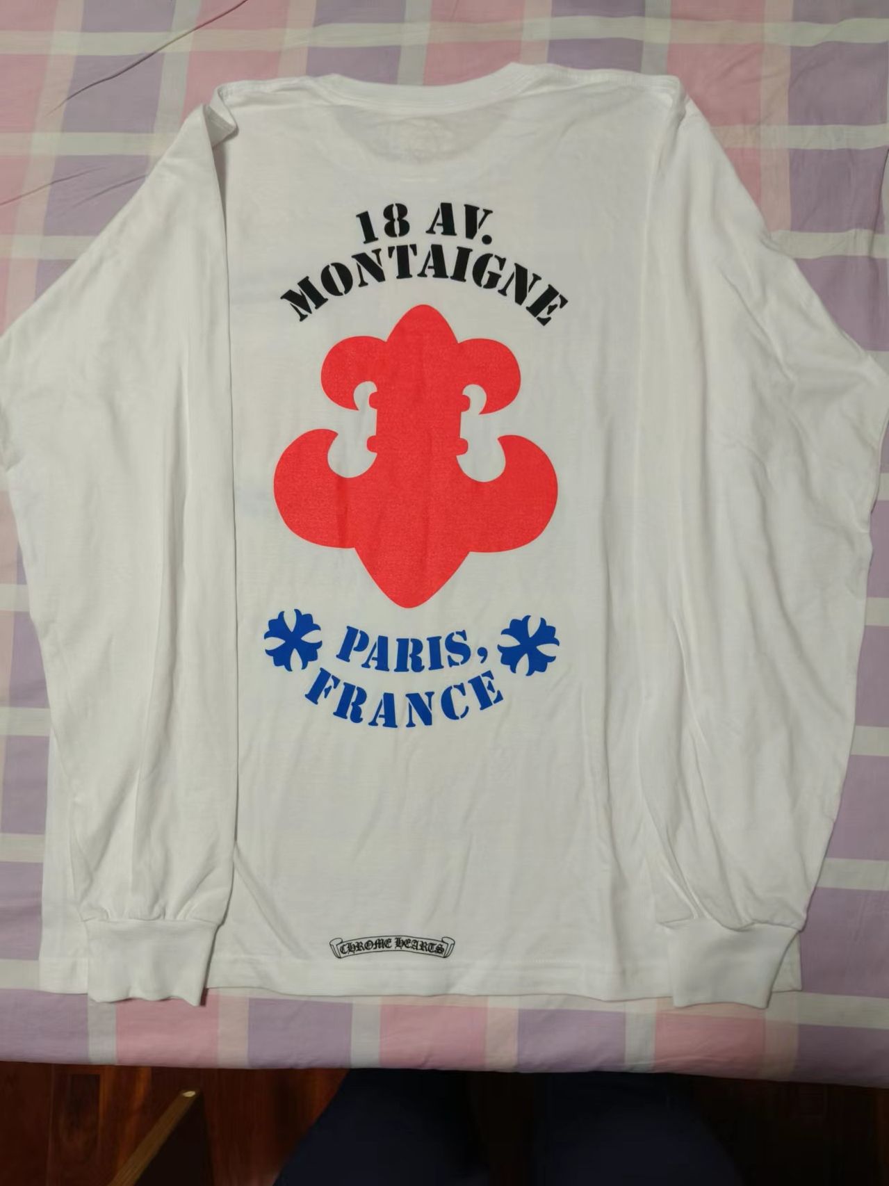 Chrome Hearts Chrome Hearts Paris Exclusive Long-Sleeve T-Shirt 'White' Size US XL / EU 56 / 4 - 2 Thumbnail