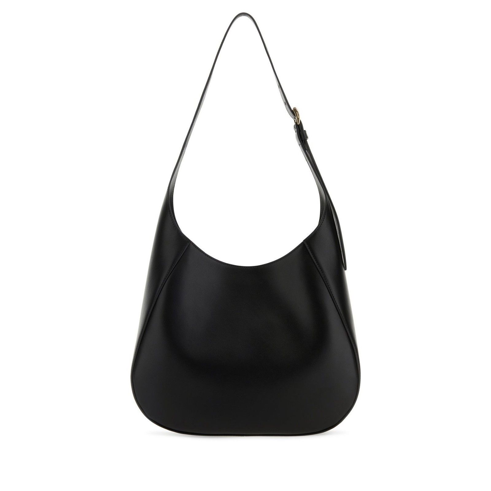 Prada PRADA Triangle Black Smooth Leather Shoulder Bag New & Authe Size ONE SIZE - 3 Thumbnail