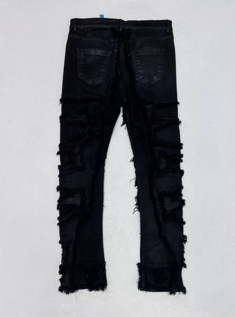 Rick Owens Rick Owens Erosion knife cuts wax surface to make worn trou Size US 34 / EU 50 - 2 Thumbnail