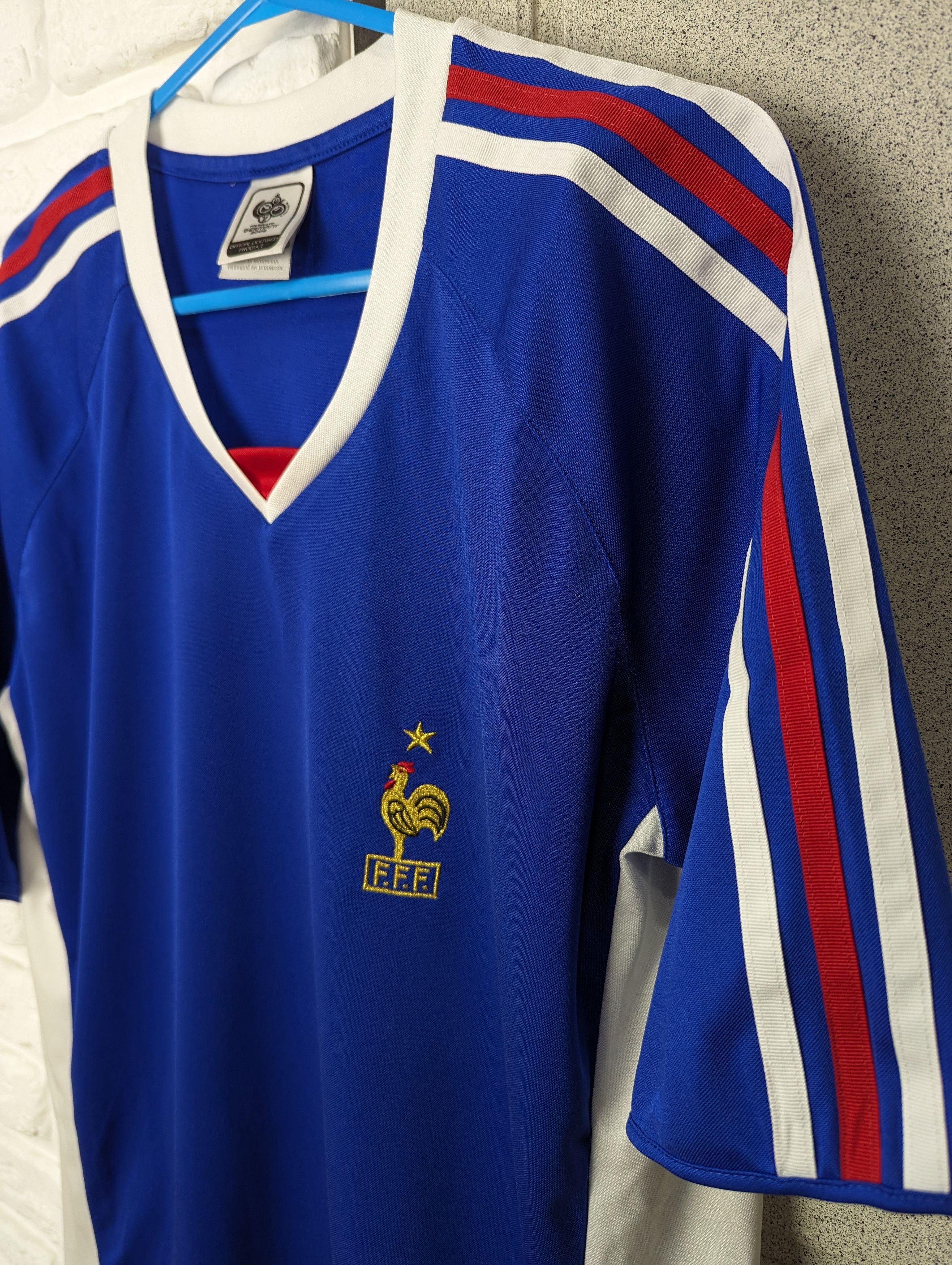 Adidas Vintage ADIDAS France FFF FIFA World Cup Germany 2006 Jersey Size US S / EU 44-46 / 1 - 6 Thumbnail