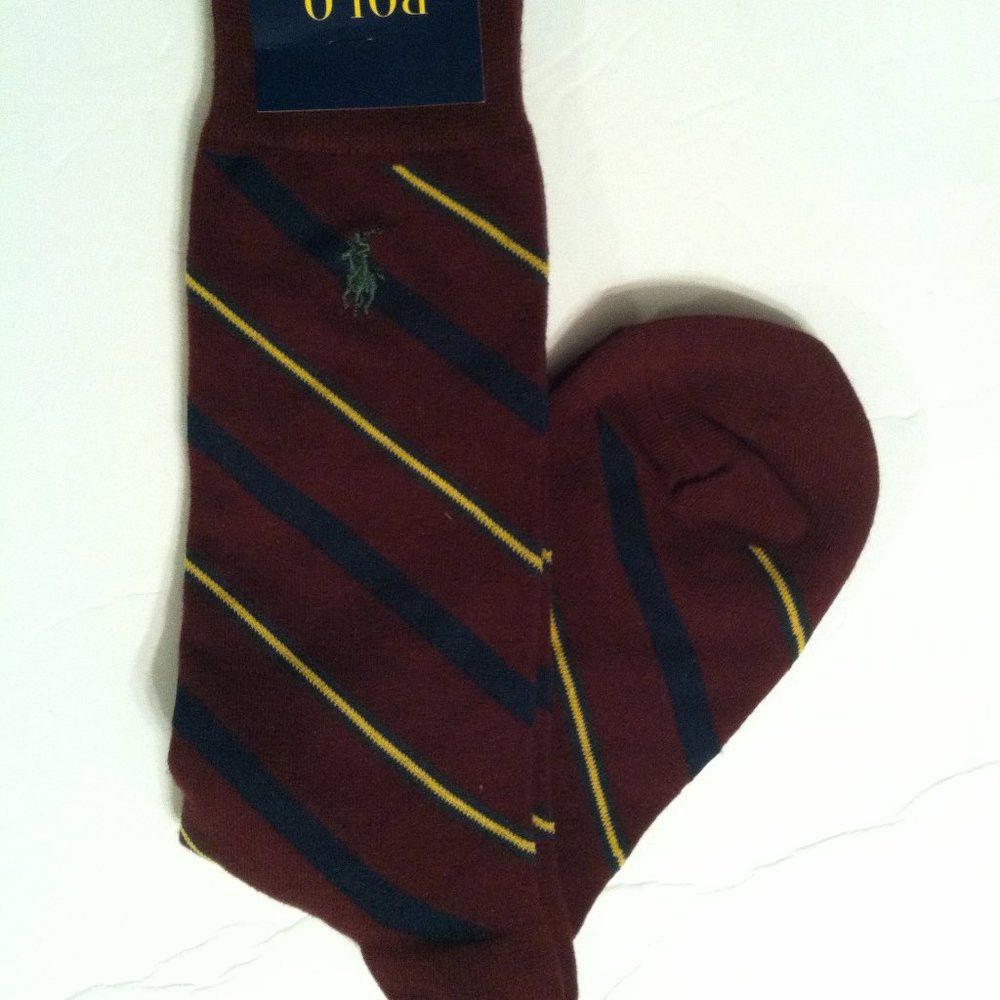 Polo Ralph Lauren POLO RALPH LAUREN MENS NEW DRESS SOCKS FIT SHOE SIZE: 7-12 Size ONE SIZE - 1 Thumbnail