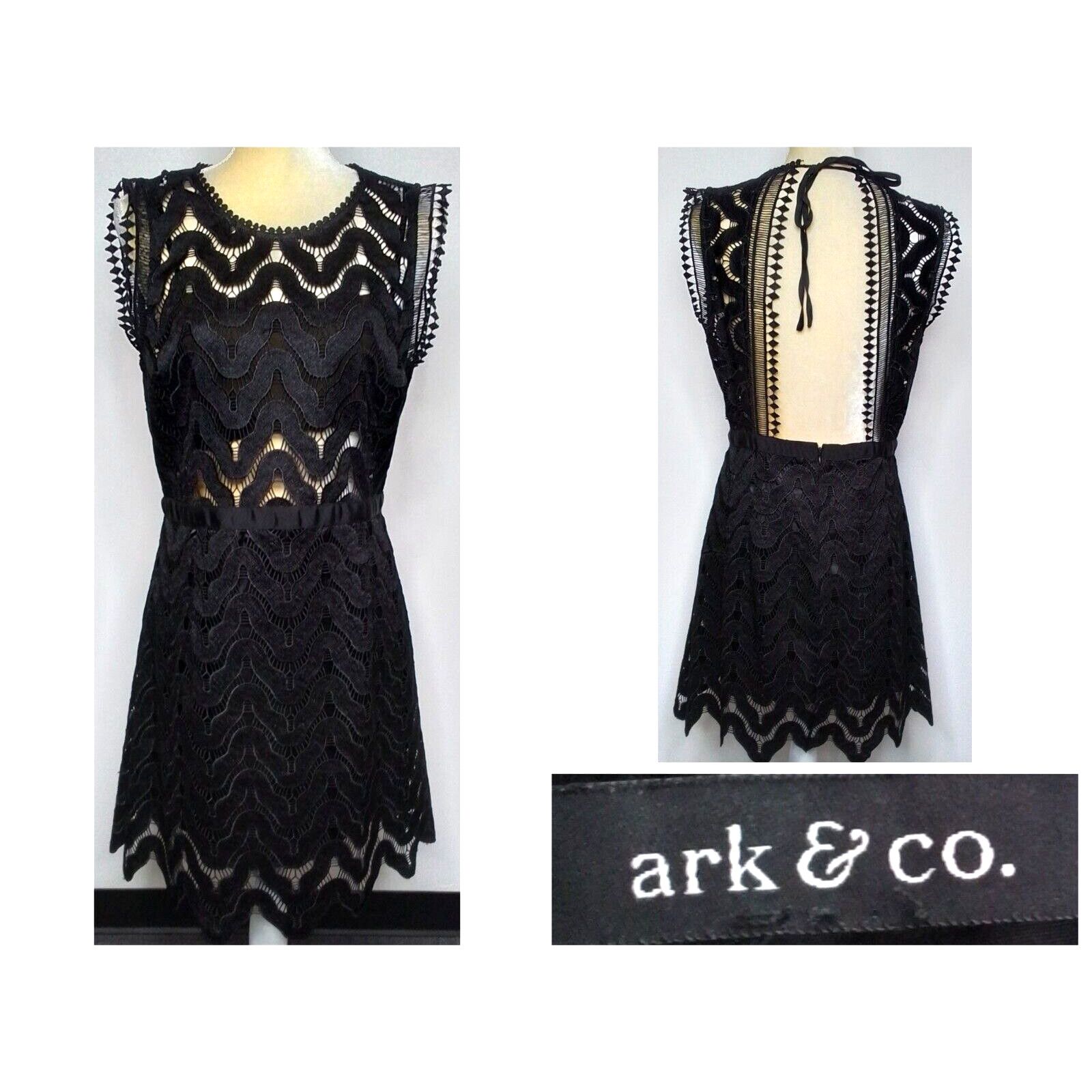 Other Ark & Co Dress Women's Large Black Sheer Lace #W3315 Size L / US 10 / IT 46 - 1 Thumbnail
