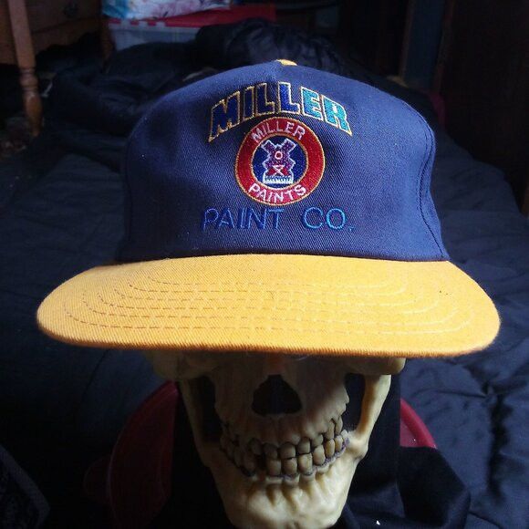 Other Deadstock Vintage Miller Paint Company Two Tone Snap Hat Cap Size ONE SIZE - 1 Thumbnail