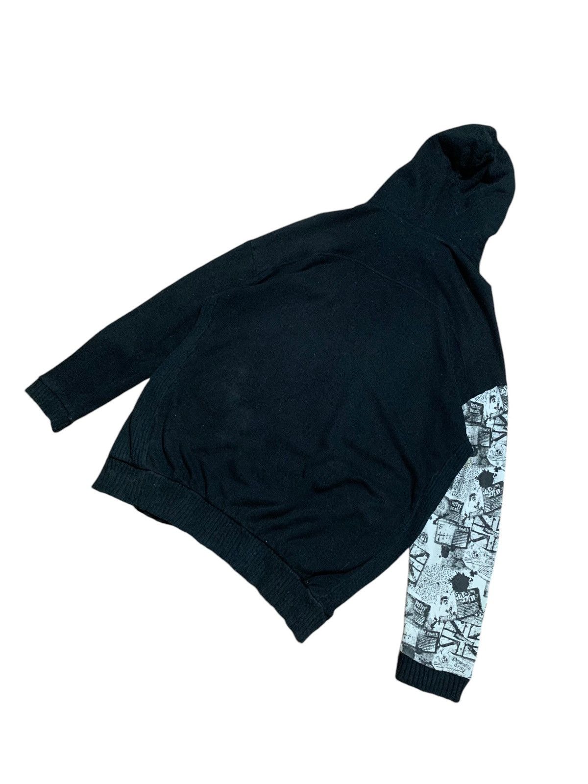 If Six Was Nine 2000s Algonquins poem cross skull rock punk fur hoodie Size US L / EU 52-54 / 3 - 11 Thumbnail