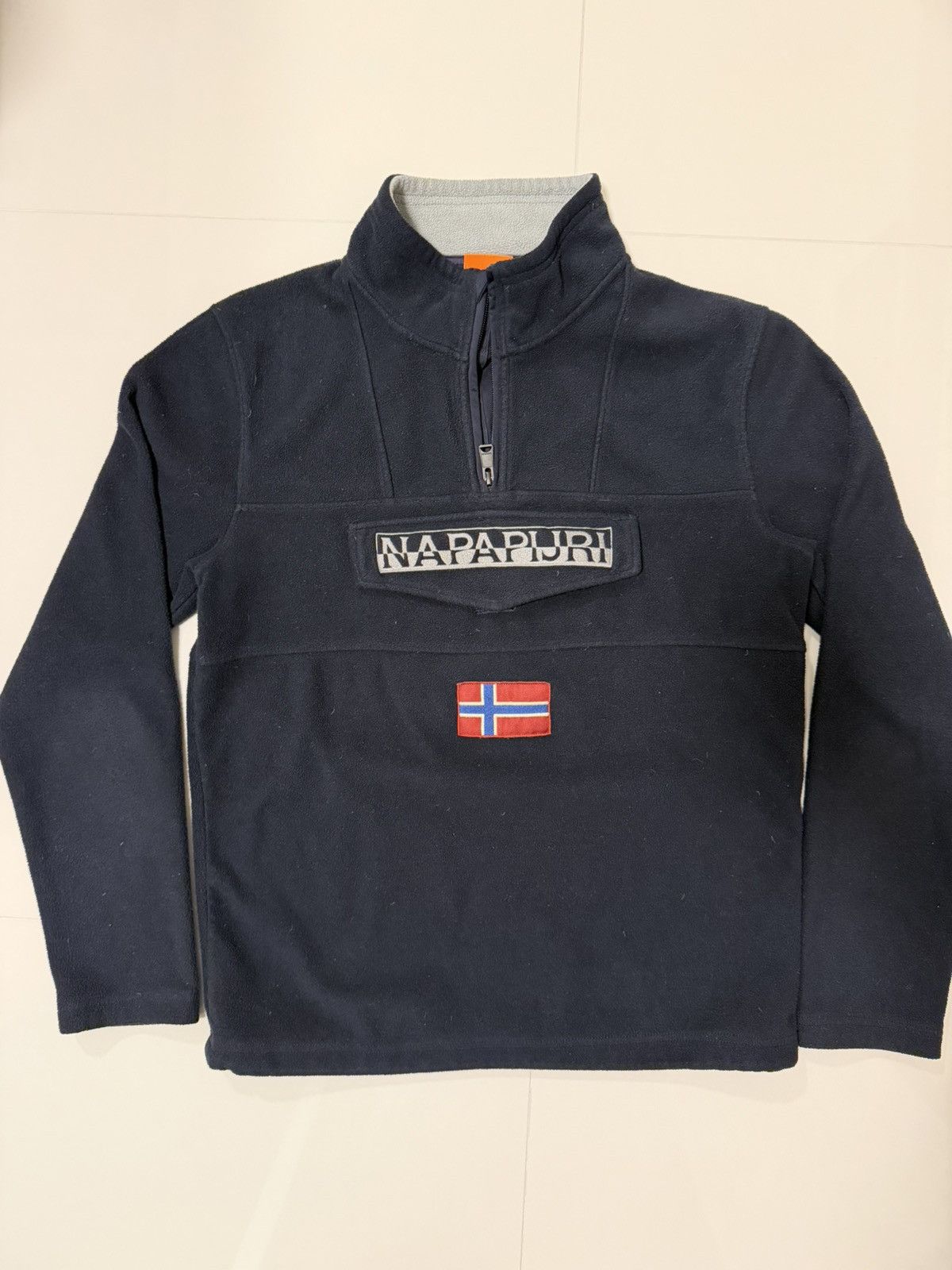 Napapijri Navy Logo Fleece Size US L / EU 52-54 / 3 - 1 Thumbnail