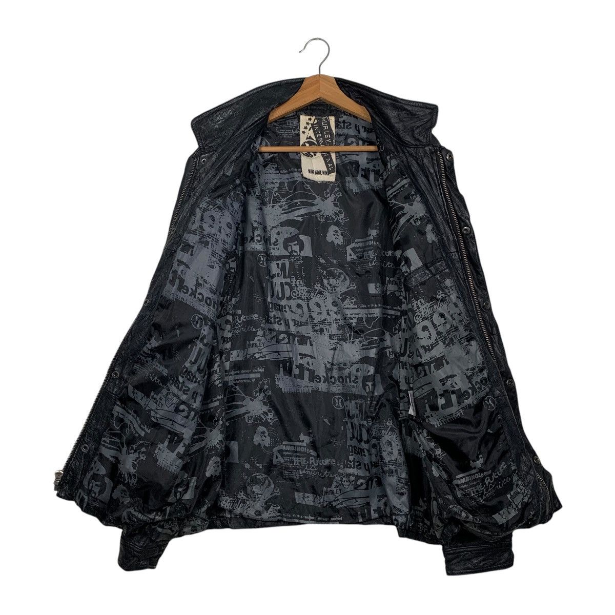 Hurley Hurley International Leather Jacket Size US L / EU 52-54 / 3 - 11 Thumbnail
