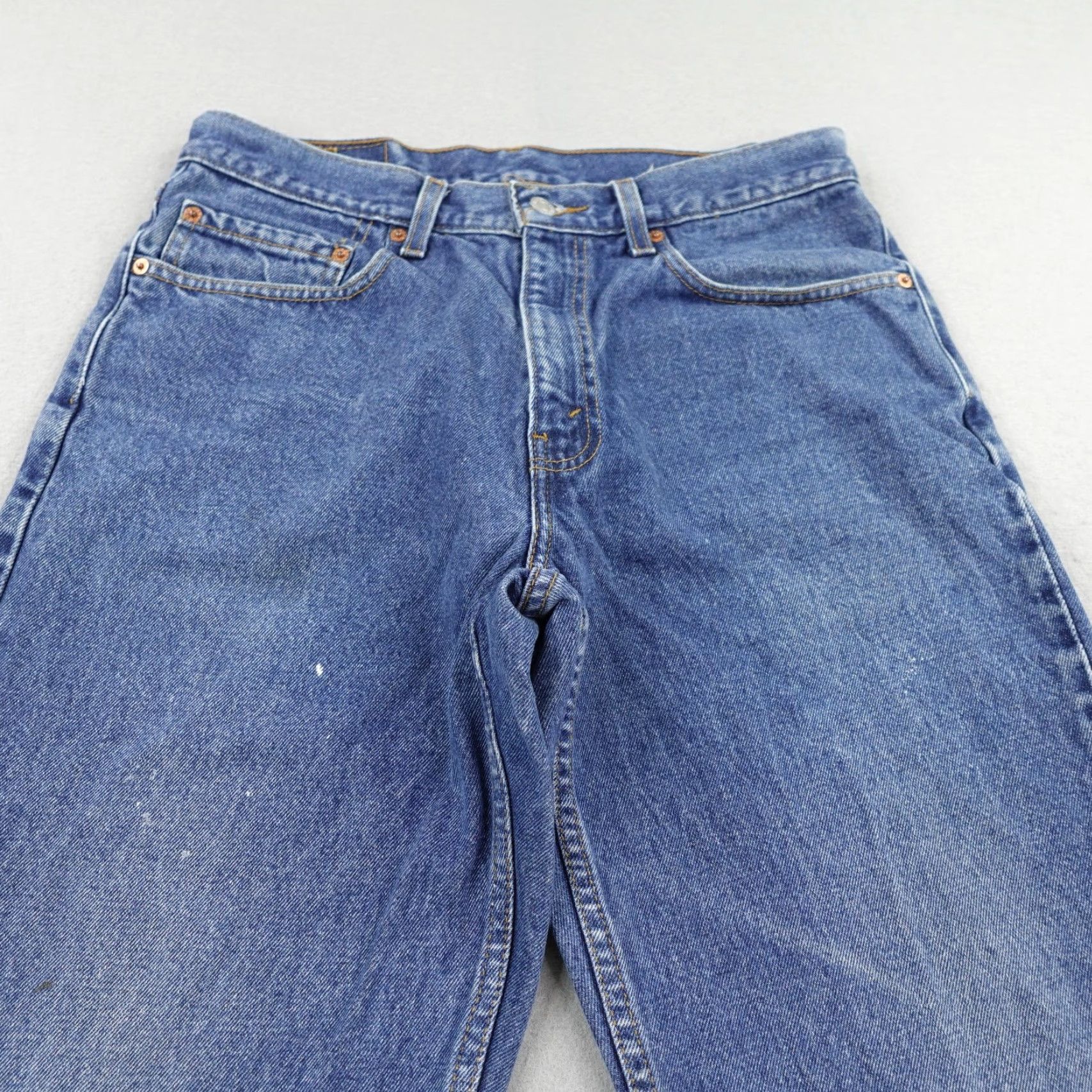Levi's VINTAGE Levi's 550 Jeans - Men’s Denim Tapered Relaxed 33x30 Blue USA 1990s Size US 33 - 2 Thumbnail