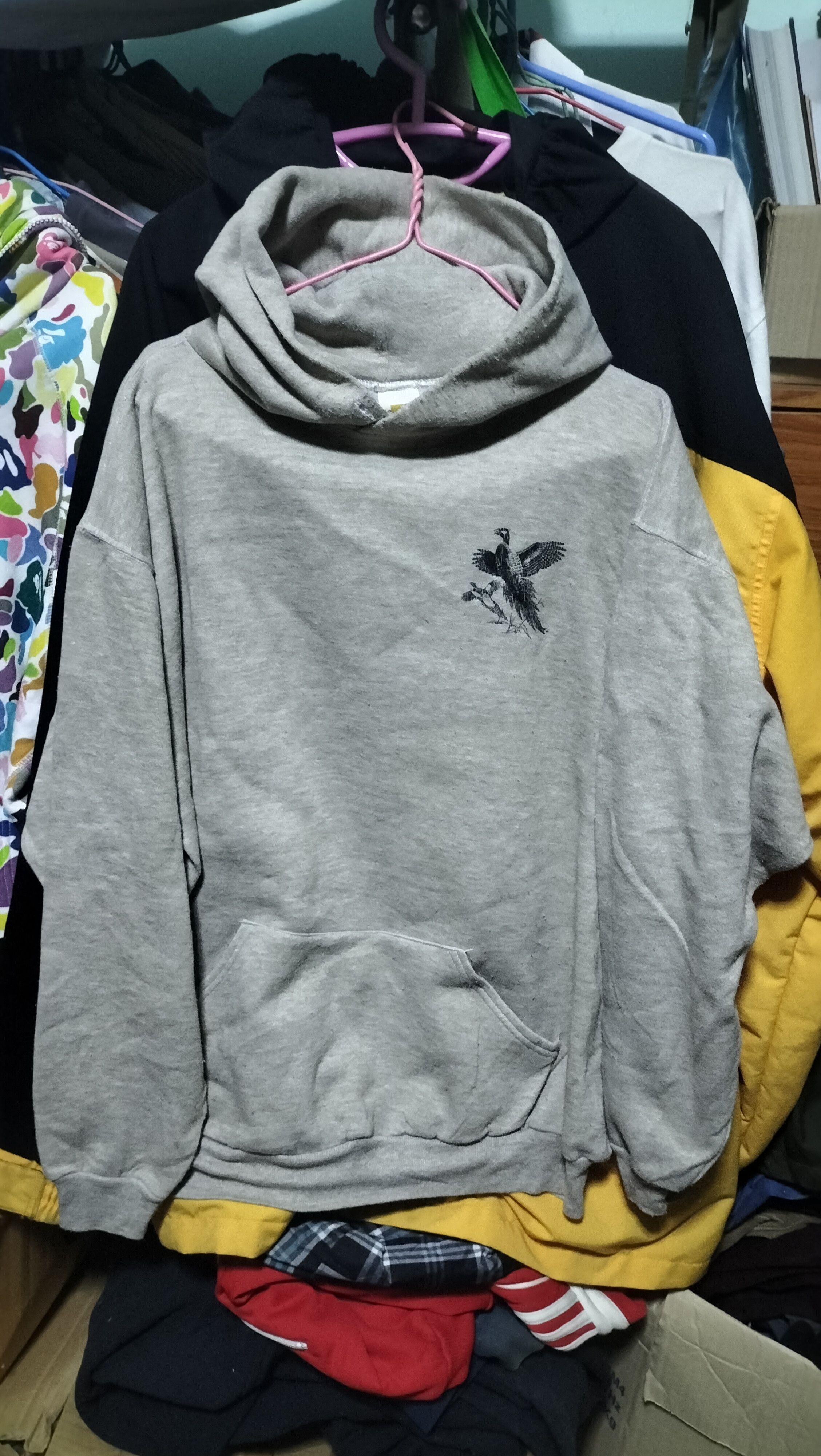 Russell Athletic 70s Duck Arts Hunters Hoodie Sweatshirt Rayon Size US XL / EU 56 / 4 - 5 Thumbnail