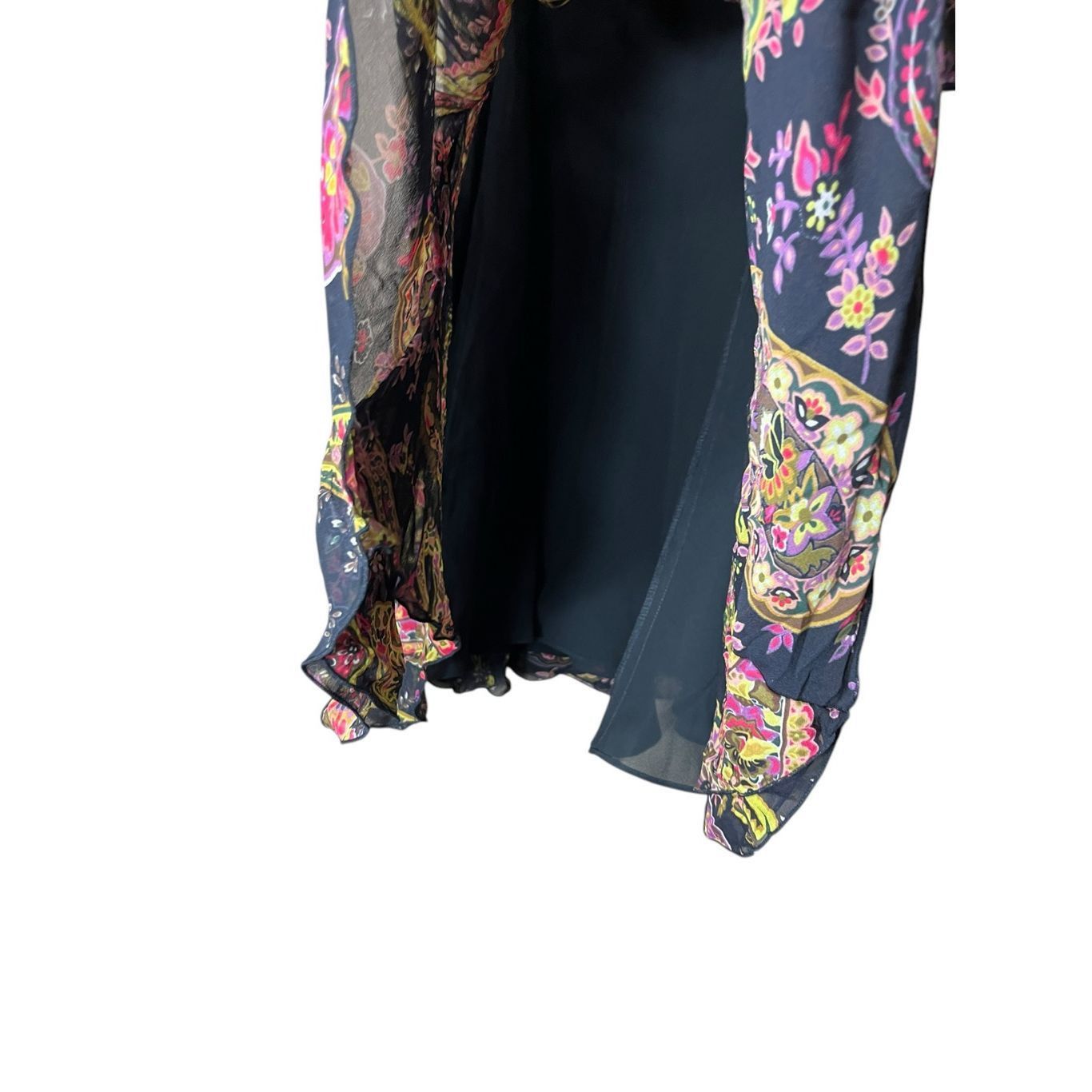 Other Vintage Dana Buchman Silk Paisley Print Skirt Size 10 Size 32" / US 10 / IT 46 - 6 Thumbnail