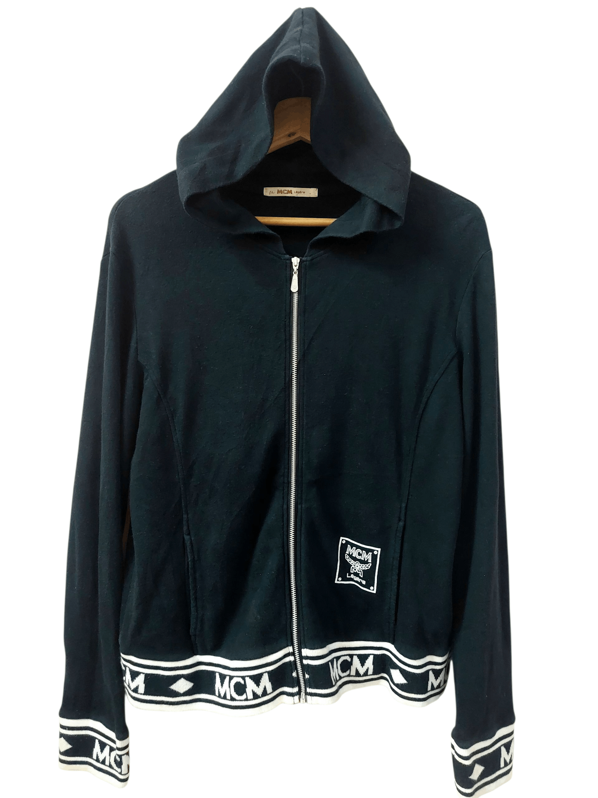 MCM MCM Legere Printed Cut End Logo Zip Up Hoodies Size M / US 6-8 / IT 42-44 - 1 Thumbnail
