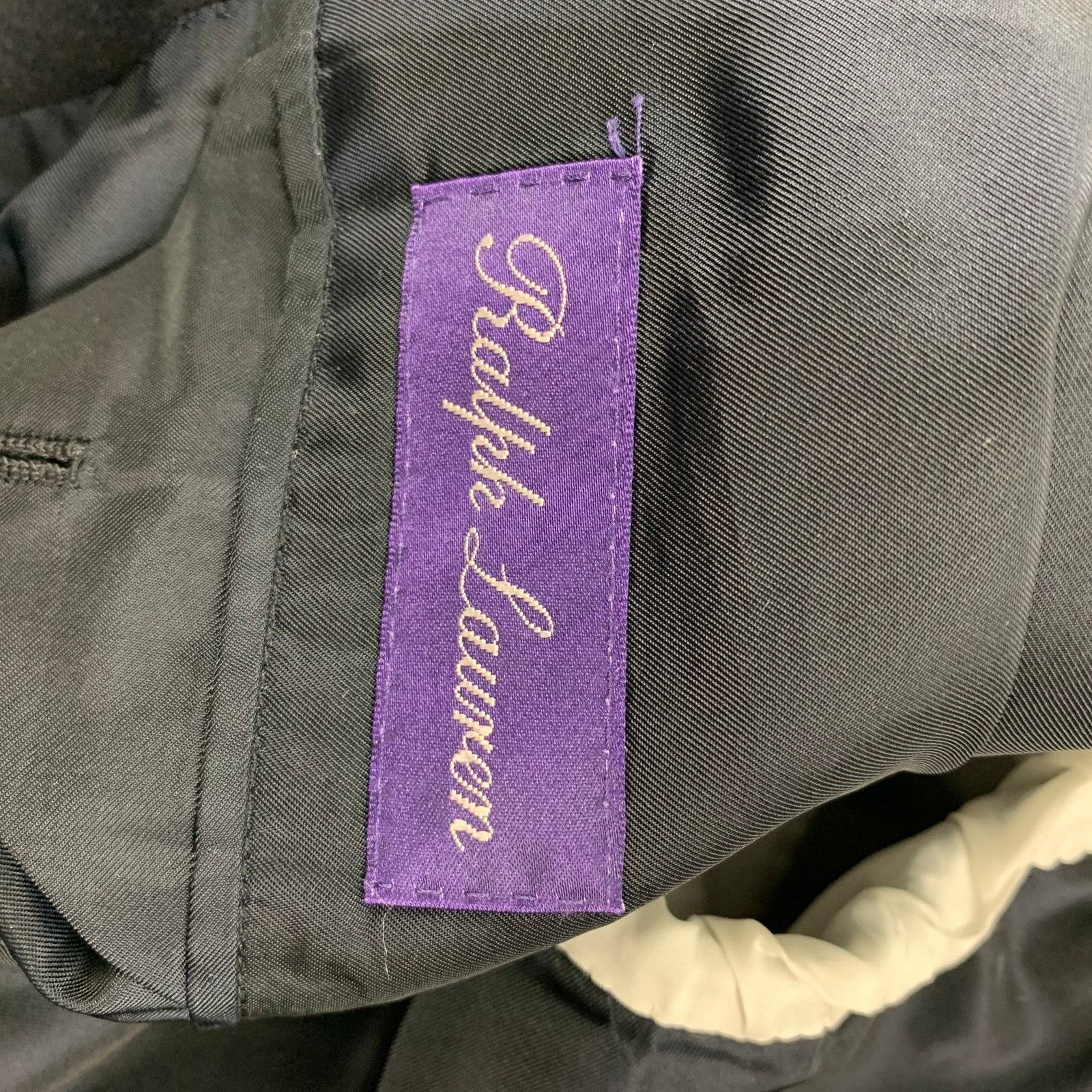 Ralph Lauren Size 42 Black Gold Wool Cashmere Double Breasted Coat Size US L / EU 52-54 / 3 - 8 Thumbnail