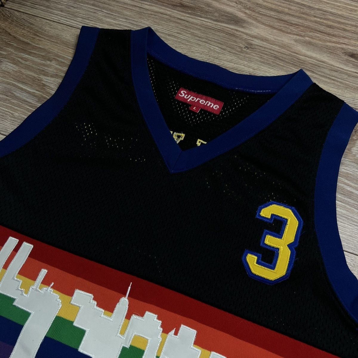 Supreme 2003 Supreme Skyline Nuggets Vintage Basketball NBA Jersey Size US L / EU 52-54 / 3 - 3 Thumbnail