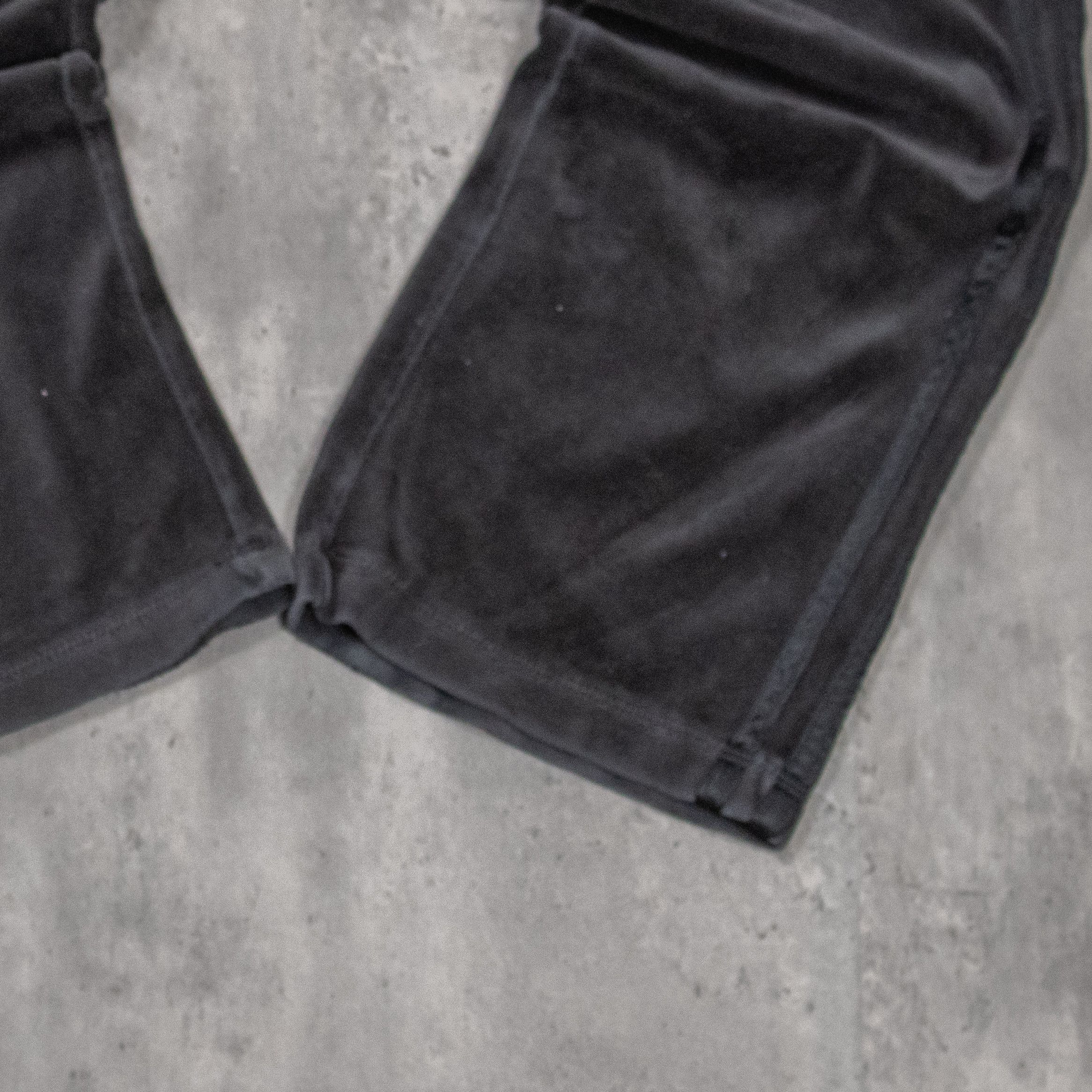 B.U.M Equipment Vintage 1990's Baggy Relax Wide Striped Velvet Sweatpant's Size US 26 / EU 42 - 5 Thumbnail