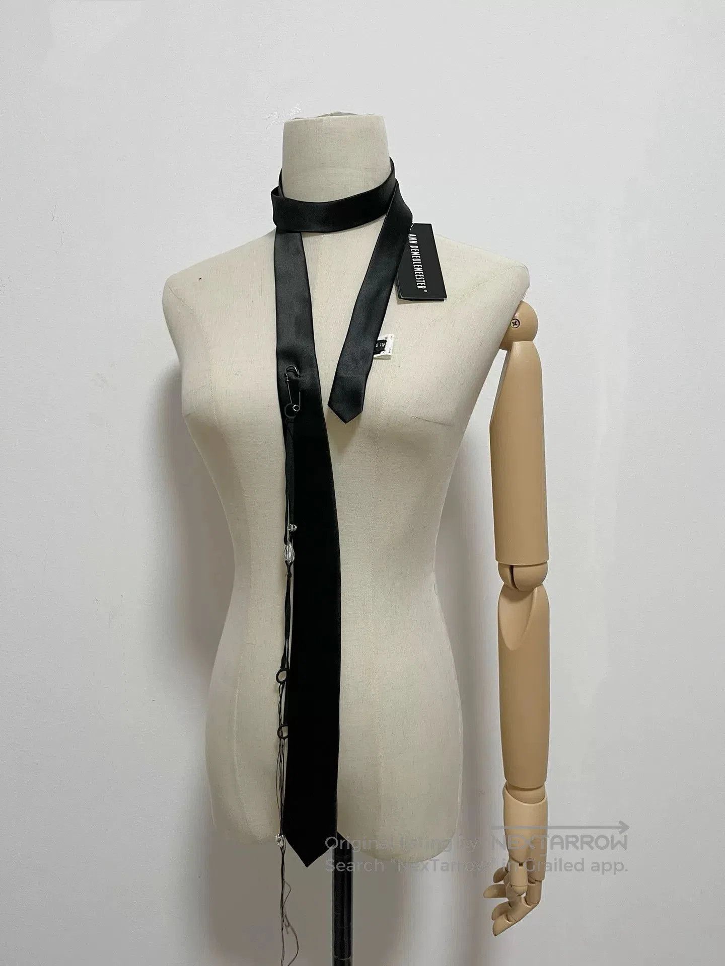 Ann Demeulemeester Ann Demeulemeester Silk Tie. Size ONE SIZE - 2 Thumbnail