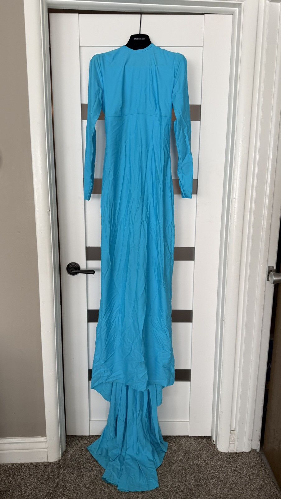 Balenciaga Aqua Blue Balenciaga Gown 2023 | Grailed
