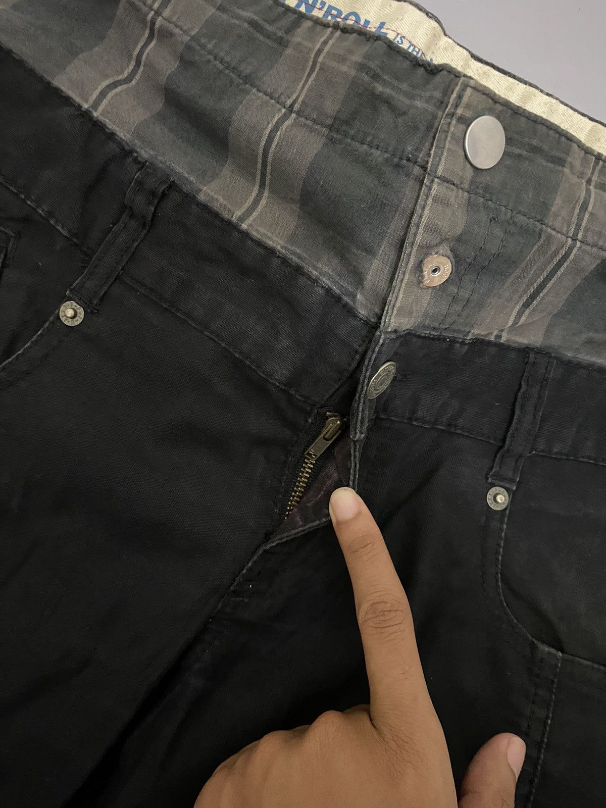 If Six Was Nine × Le Grande Bleu (L.G.B.) × PPFM 💥Double Waist💥Ppfm Rock n Roll Pants Size US 31 - 9 Thumbnail