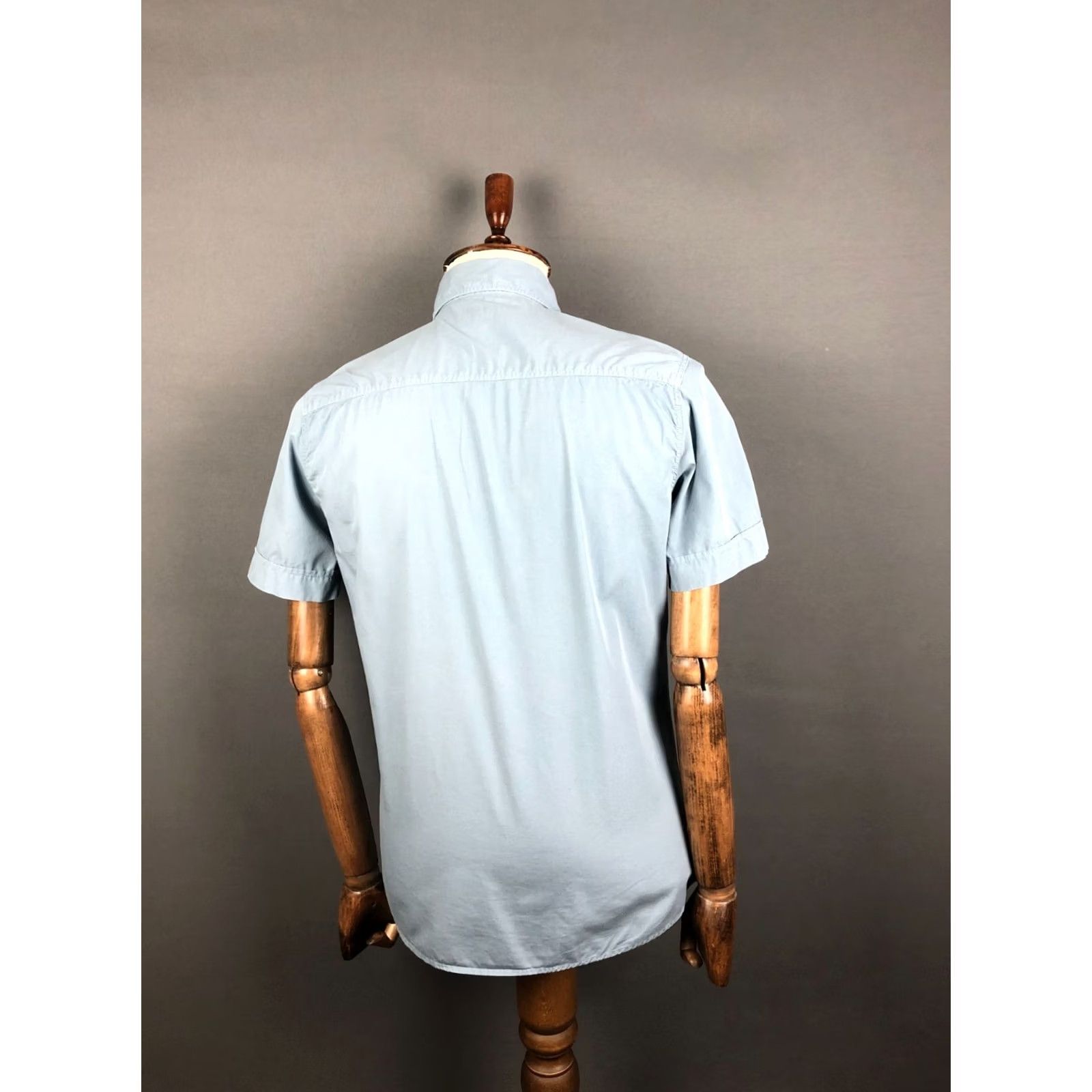Dolce & Gabbana Dolce&Gabbana Shirt Men M Blue Cotton Short Sleeve Button-Up Casual Collared Left Chest Pocket Branded Label Size US M / EU 48-50 / 2 - 3 Thumbnail