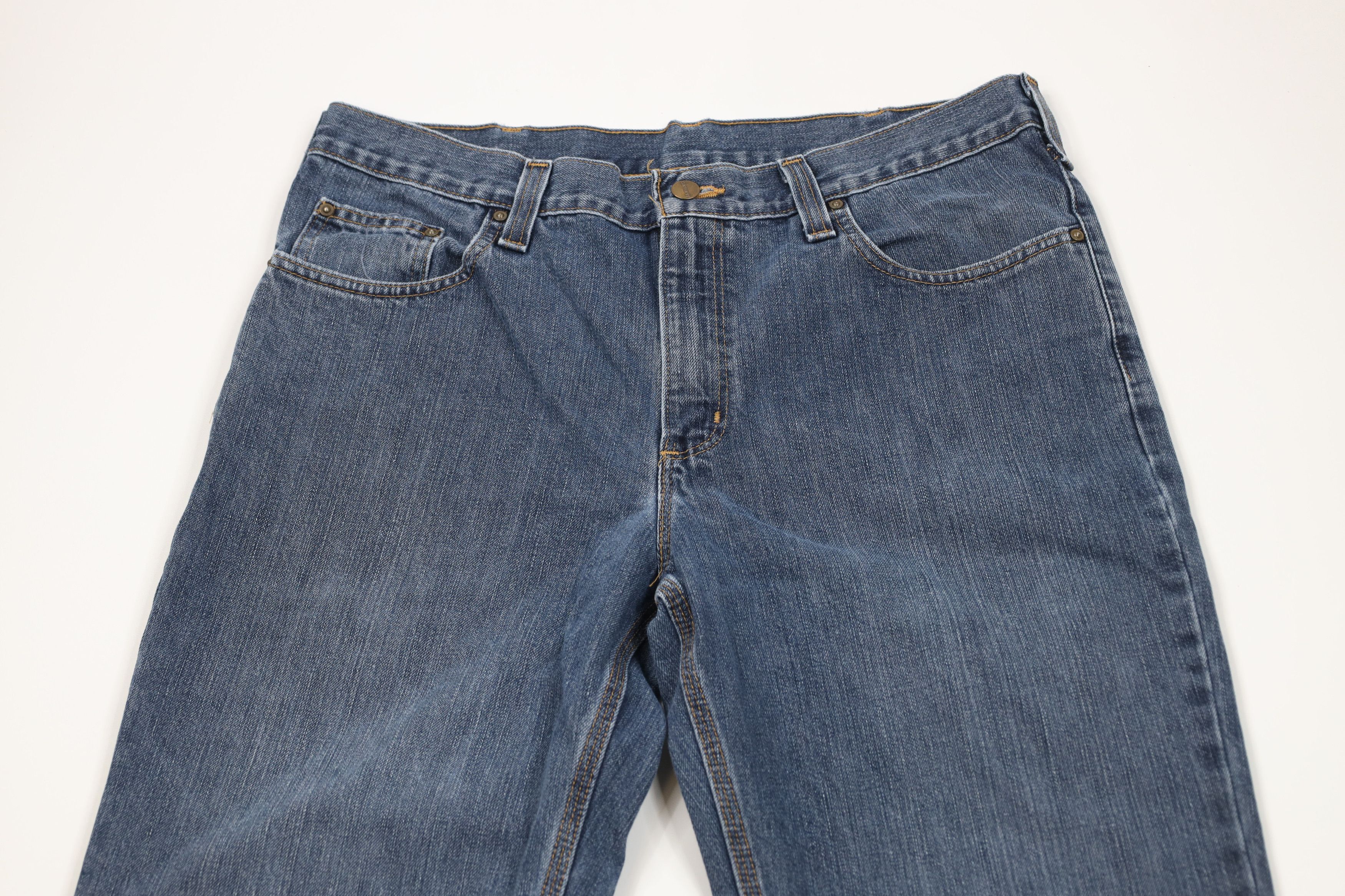 Carhartt × Vintage Vintage Y2K Carhartt Spell Relaxed Fit Wide Leg Denim Jeans Size US 34 / EU 50 - 2 Thumbnail