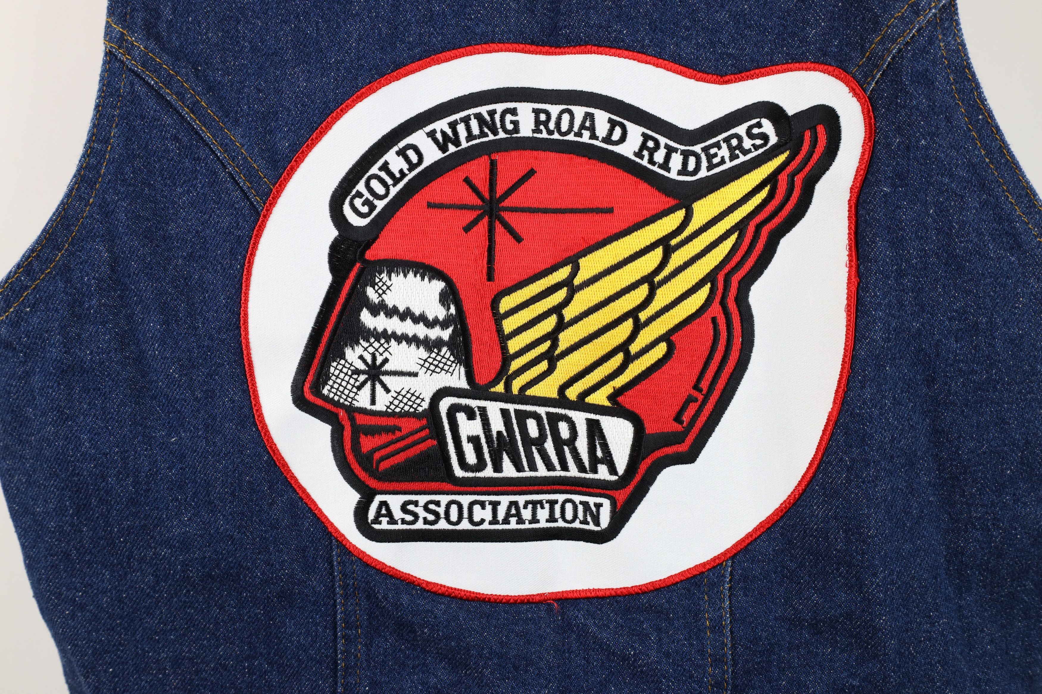 Vintage Vintage 70s Streetwear Gold Wing Road Riders Denim Vest USA Size M / US 6-8 / IT 42-44 - 13 Thumbnail