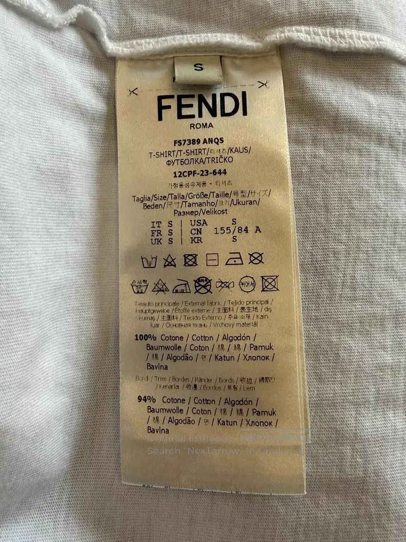 Fendi Fendi White Zip Pocket Short Sleeve T-Shirt Size S / US 4 / IT 40 - 5 Thumbnail