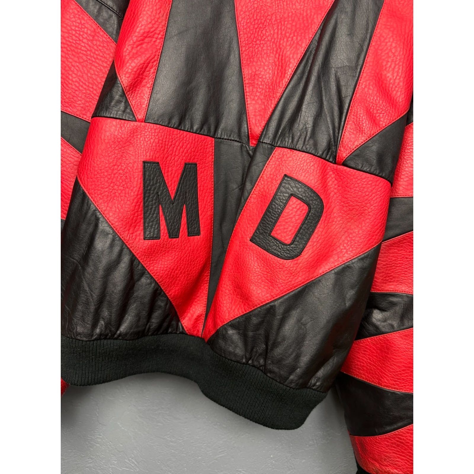 Vintage M&D Vintage Mens Leather Jacket XL Jacket Red Motorcycle Mens XL Leather Jacket Size US XL / EU 56 / 4 - 3 Thumbnail