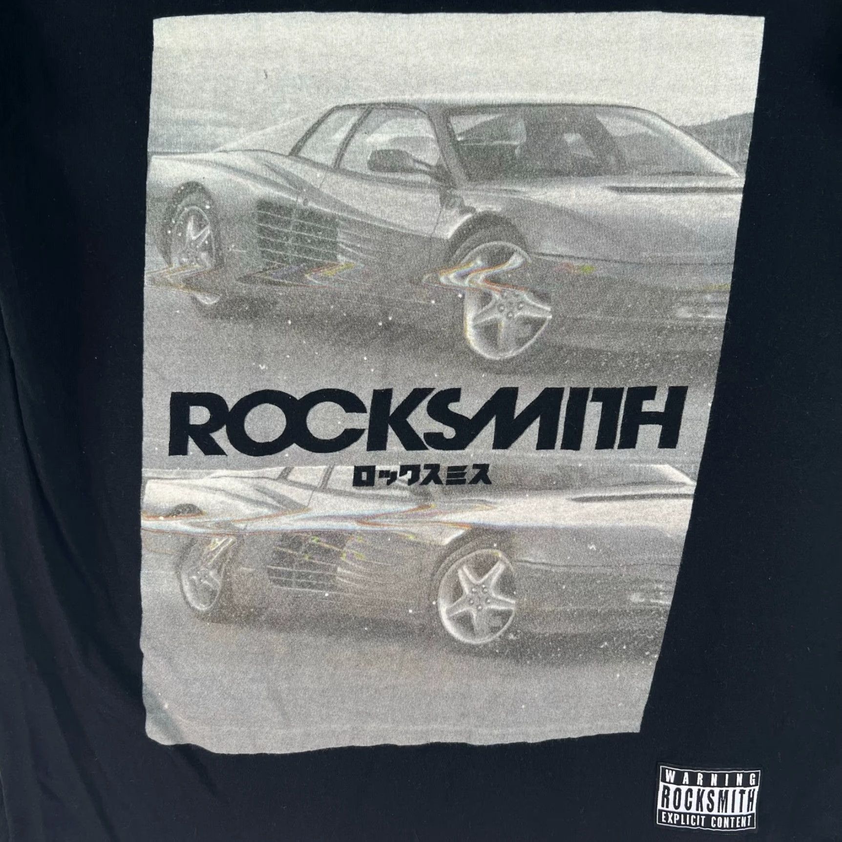 Vintage Rocksmith T-Shirt Men Black Short Sleeve Crew Neck Size L Graphic Logo Rock Theme Mens Size L Black Graphic Tee Size US L / EU 52-54 / 3 - 2 Thumbnail