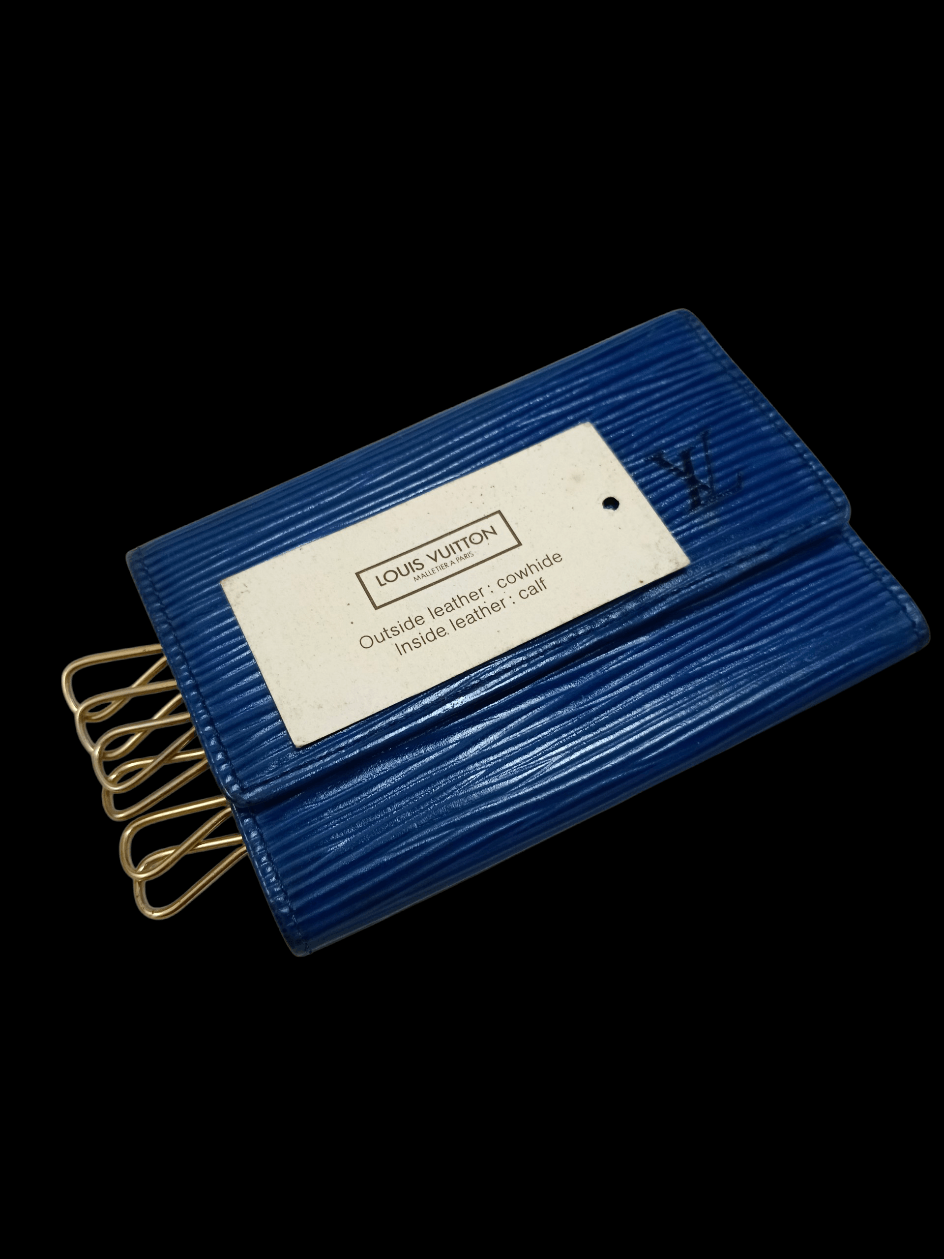 Louis Vuitton Louis Vuitton Blue Epi LeathervKey Holder Size ONE SIZE - 1 Thumbnail