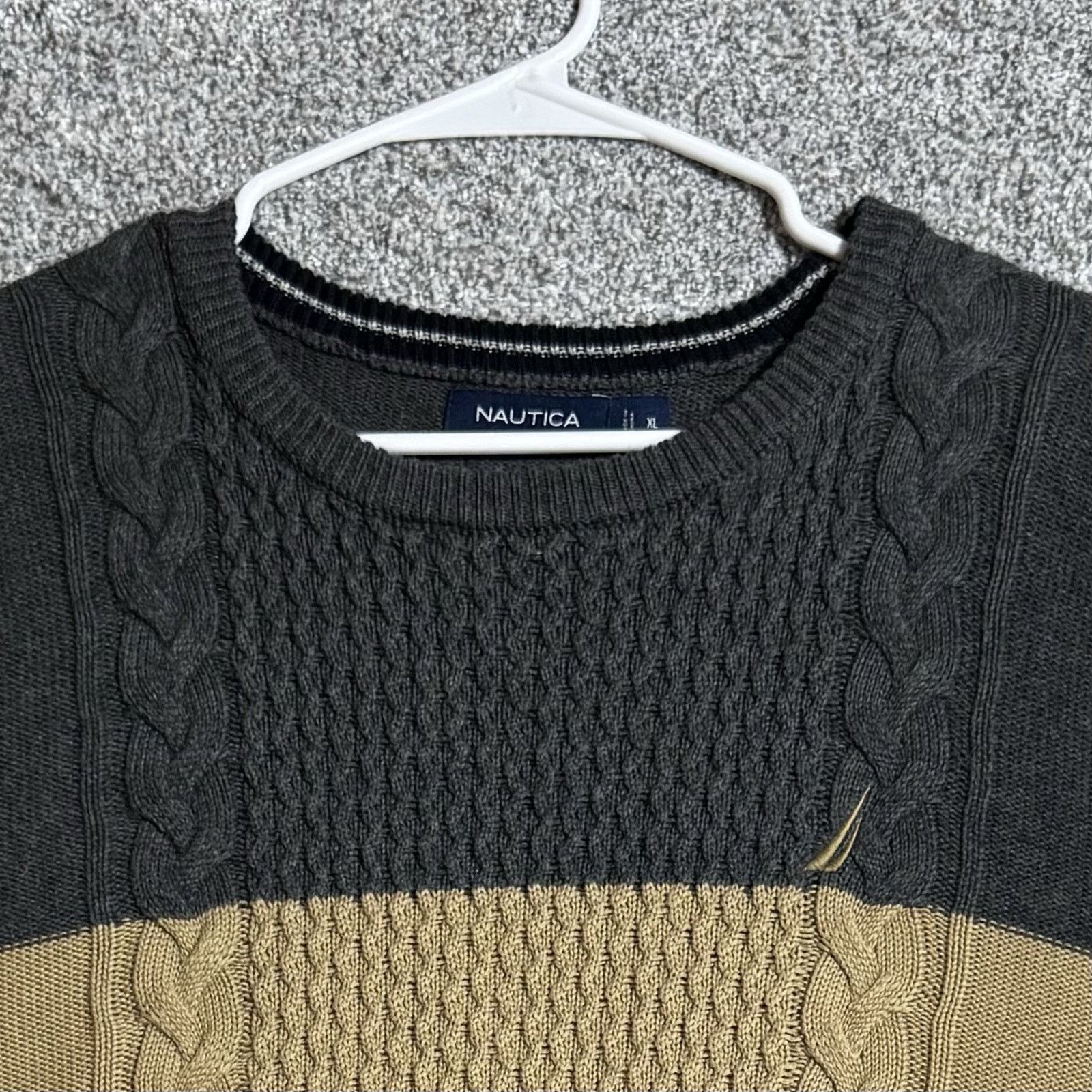 Nautica Nautica Sweater Mens XL Cable Knit Grandpacore Nautical Size US XL / EU 56 / 4 - 3 Thumbnail