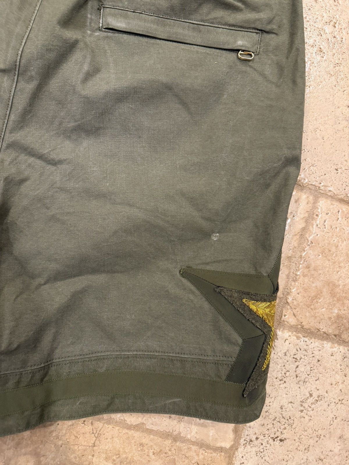 Just Don Just Don x READYMADE Military Green All Star Gold Shorts Size US 32 / EU 48 - 7 Thumbnail