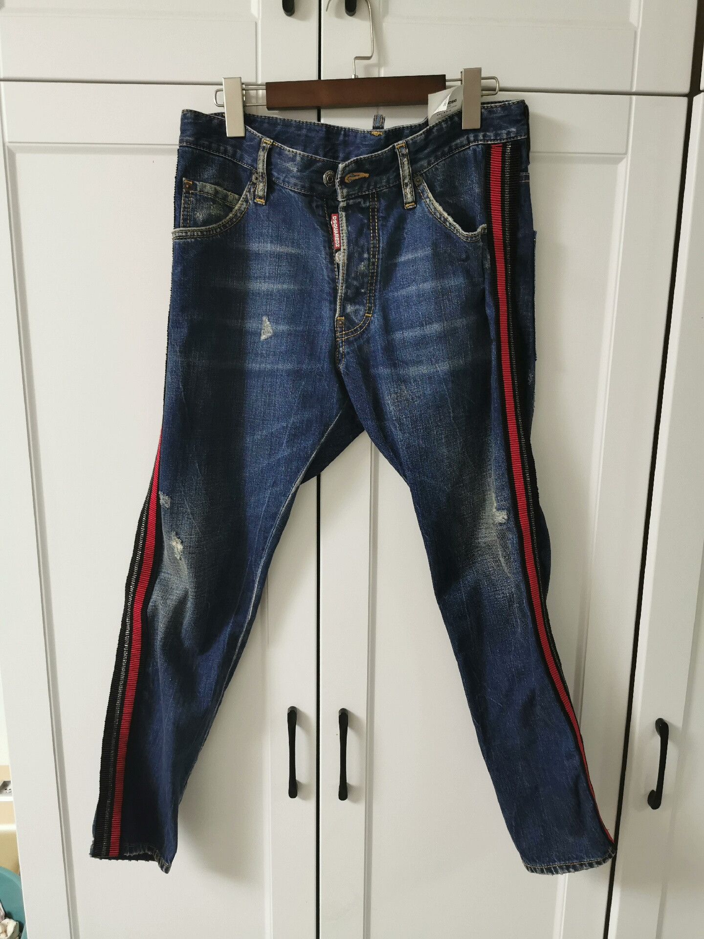 Dsquared2 DSquared2 Denim Pants with Side Stripes Size US 30 / EU 46 - 1 Thumbnail