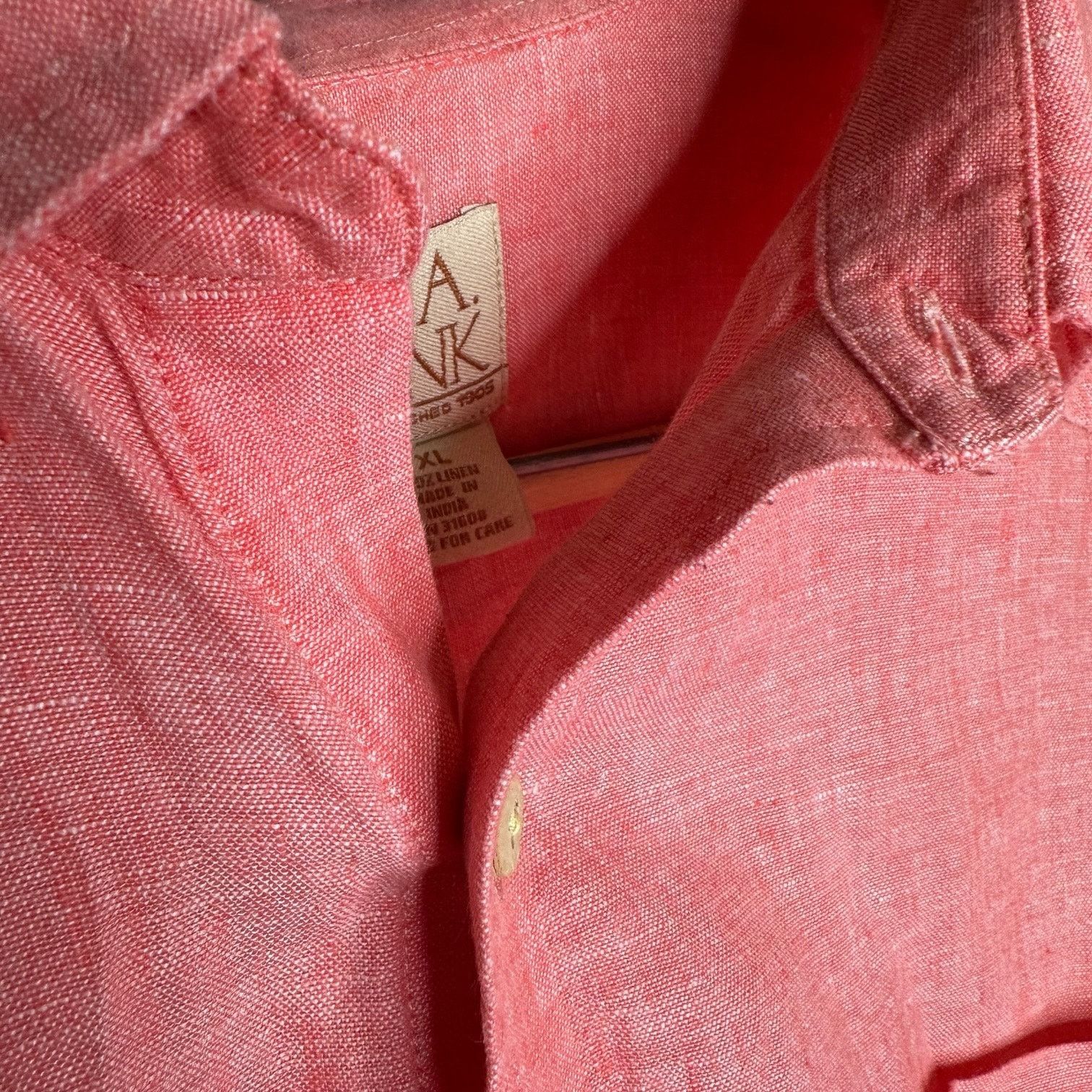 Jos. A. Bank Jos A Bank 100% Linen Short Sleeve Button Shirt XL Size US XL / EU 56 / 4 - 2 Thumbnail