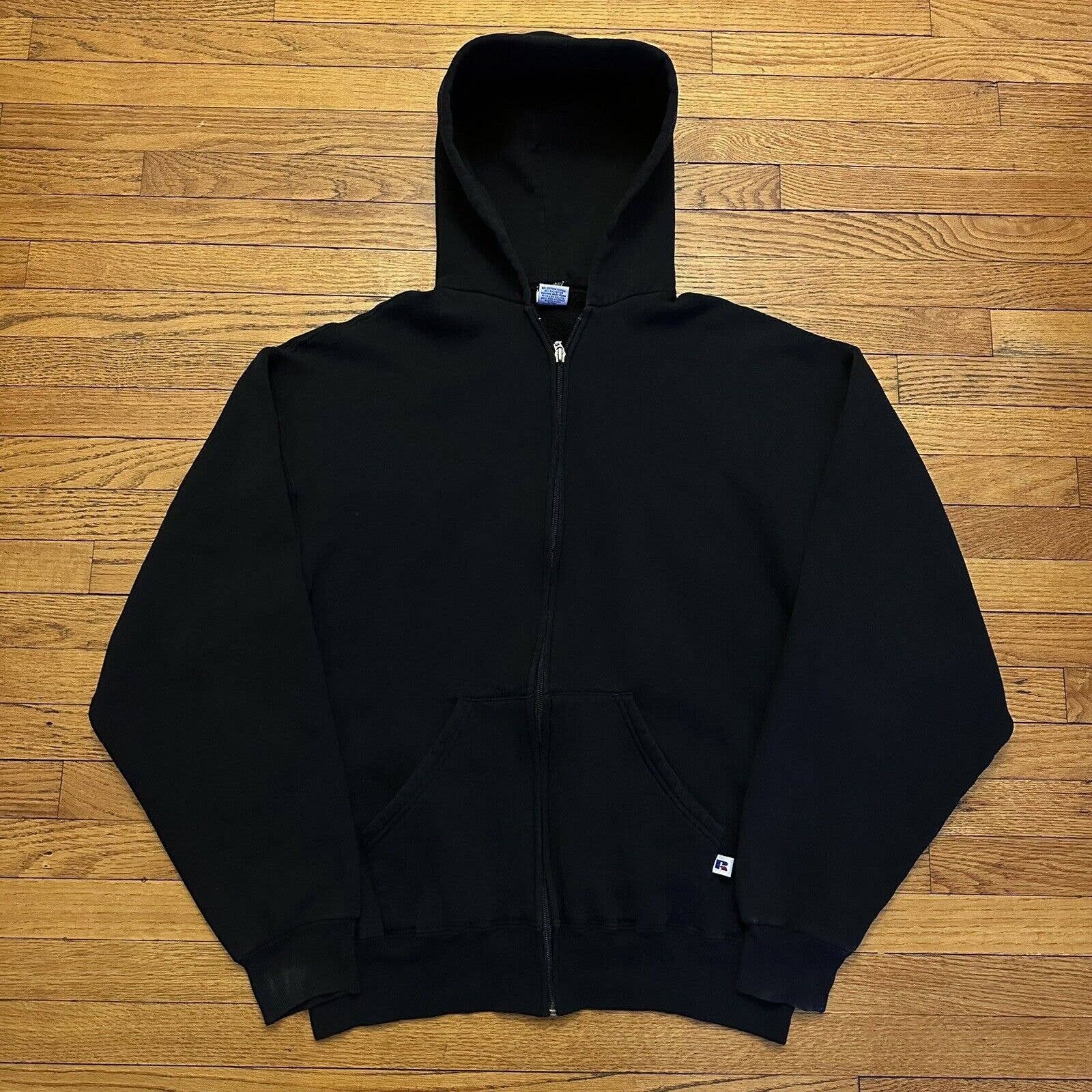 Russell Athletic Streetwear Vintage Vintage Russell Athletic Black Zip Up Hoodie Kanye West Grailed